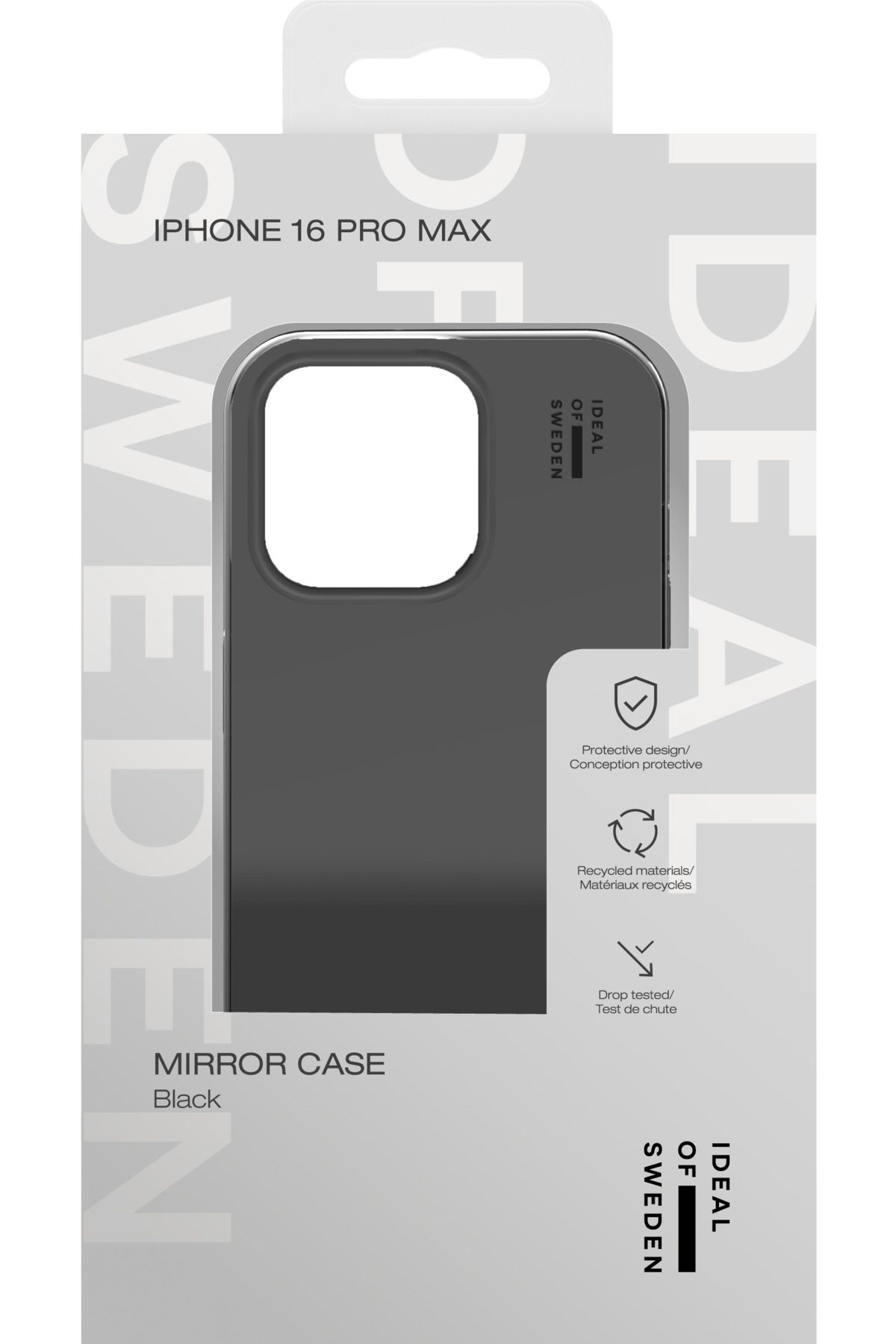 Ideal Of Sweden-| Mirror Case iPhone 16PM Mirror | Black 4