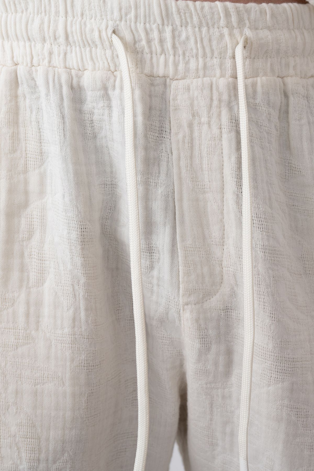 İLKCET MODA-Embossed Pattern Men's Shorts 2