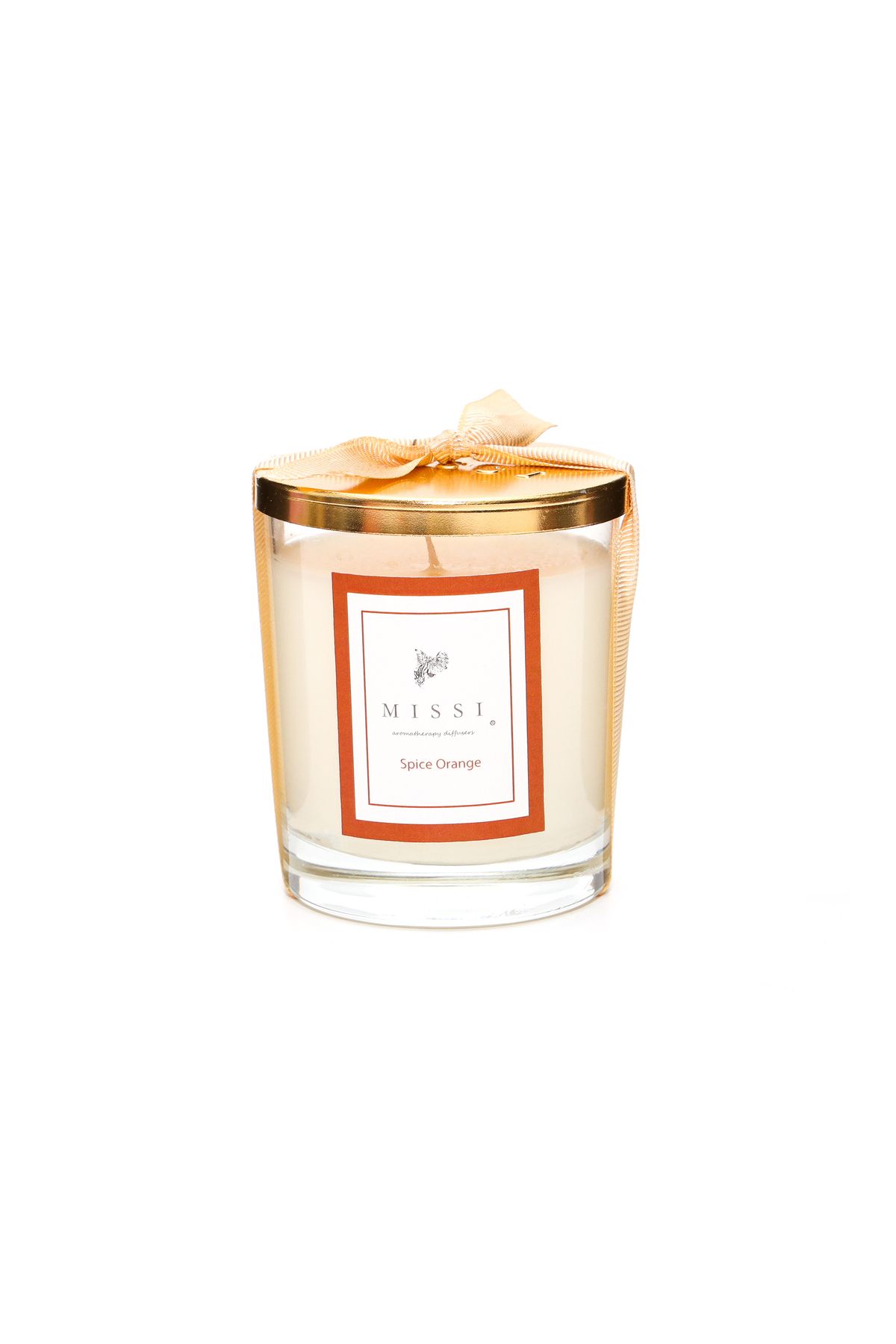 شمع و چراغ وگان معطر با طعم پرتقال 140 گرم  Missi