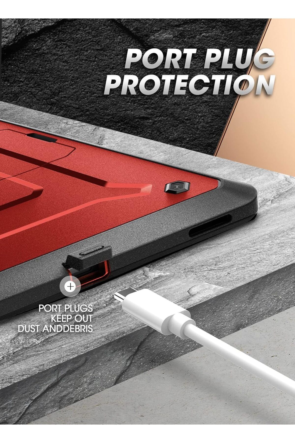 erorex-حافظة SUPCASE [UB ProSeries] مصممة لجهاز Samsung Galaxy Tab S8 Ultra (2022)، مع شاشة مدمجة 4