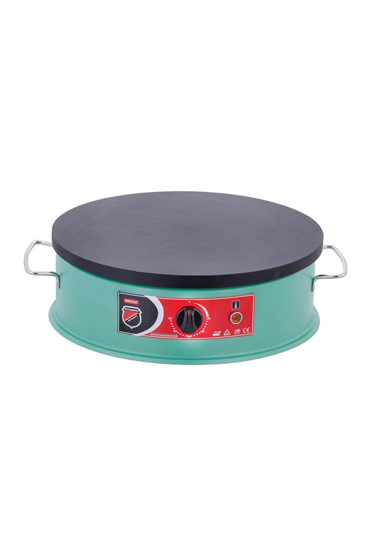 Işıkgaz - SilverInox Krep Makinesi, 40 cm, Elektrikli, Yeşil