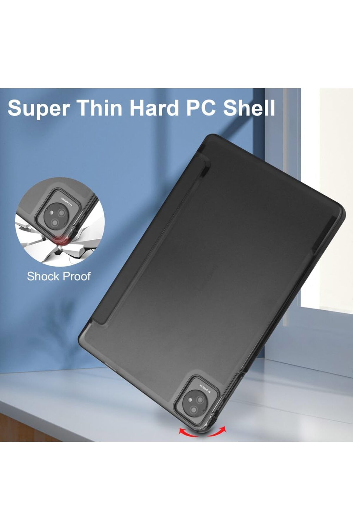 erorex-جراب Kepuch Custer لجهاز Blackview Tab 70 wifi، Tab 8 wifi، Tab 7 wifi 10.1"، جلد PU فائق النحافة 6