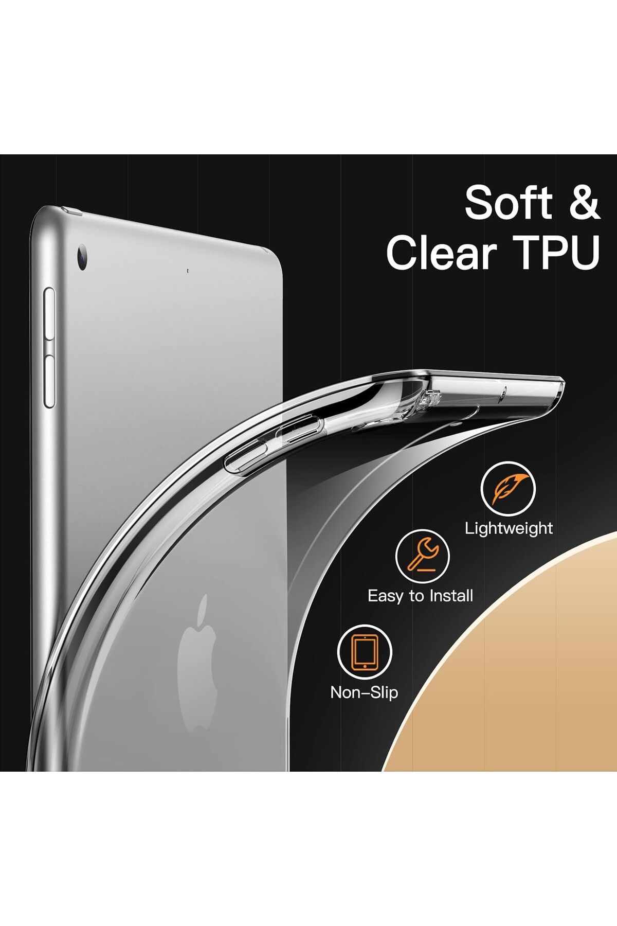 erorex-JETech Case for iPad 9/8/7 (10.2-Inch, 2021/2020/2019 Model, 9th/8th/7th Generation), Soft TPU 3