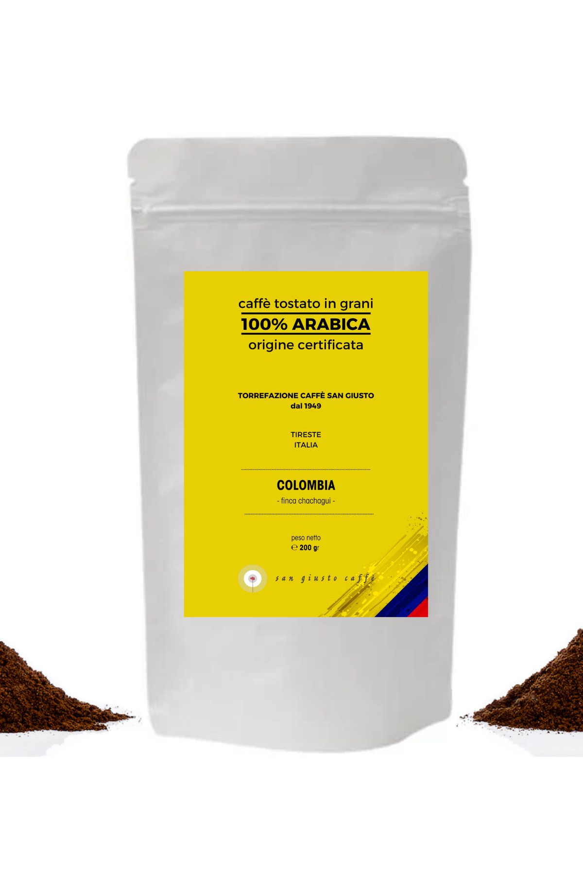 San Giusto Caffe Colombia 100% Arabica (Çekirdek veya Öğütülmüş) Kahve 200 Gr.