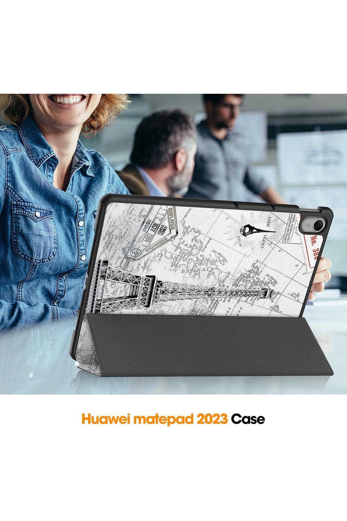 erorex-حافظة eWINNER متوافقة مع جهاز Huawei Pad Slim Tri-Fold Stand الذكي اللوحي/زوايا مشاهدة متعددة 8