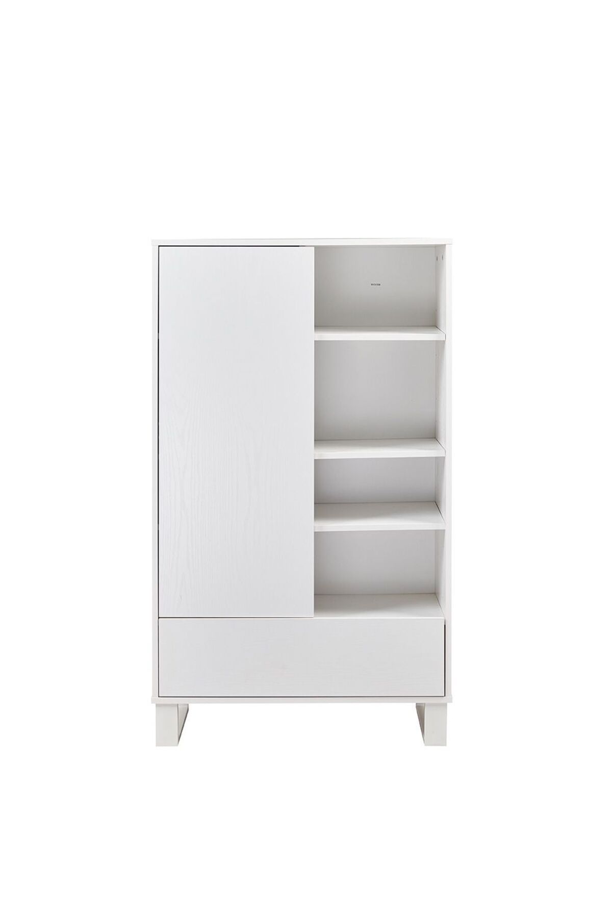 Danube Home-Kensley 1-Door, 1-Drawer Bookcase - White 3