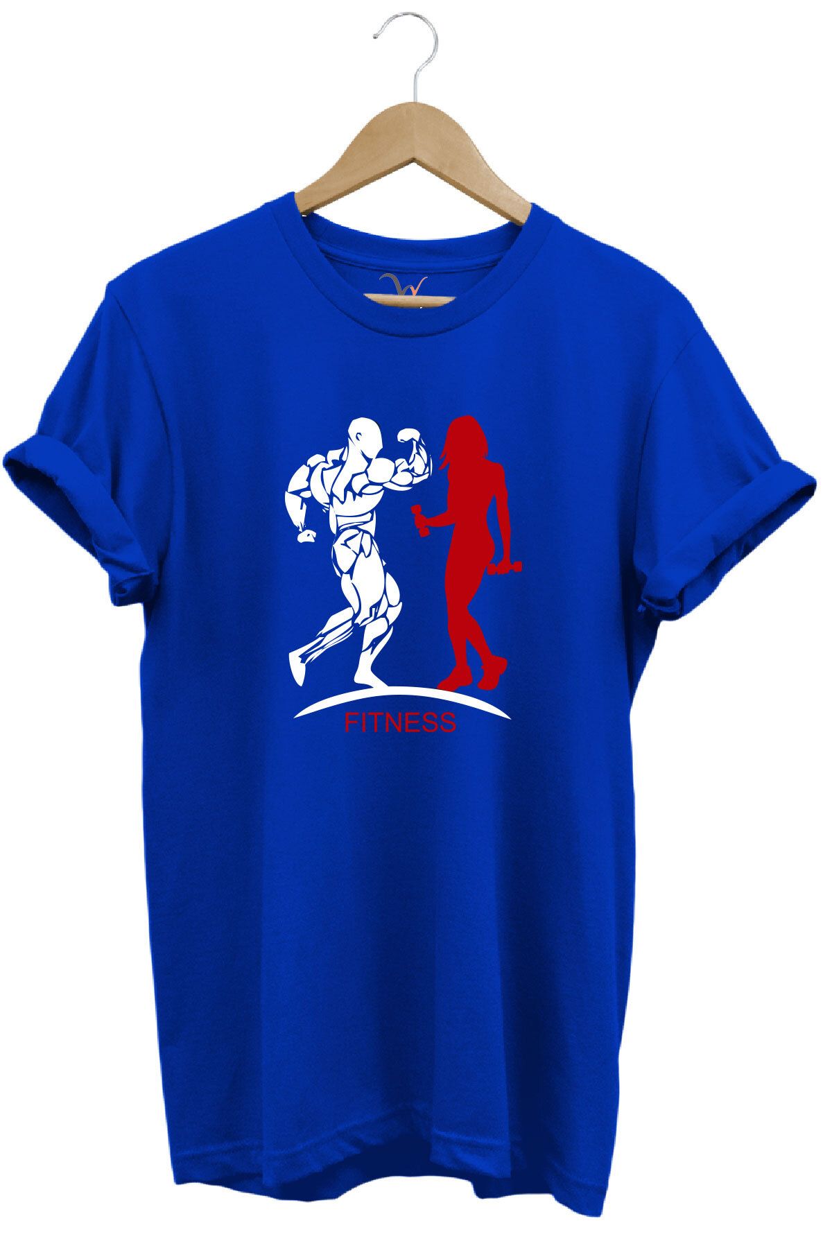 WİDİ Tricouri Cu Imprimeu Gym Fitness Pentru Femei Și Bărbați, Cu Croiala Normală, Bumbac Unisex - 3XL