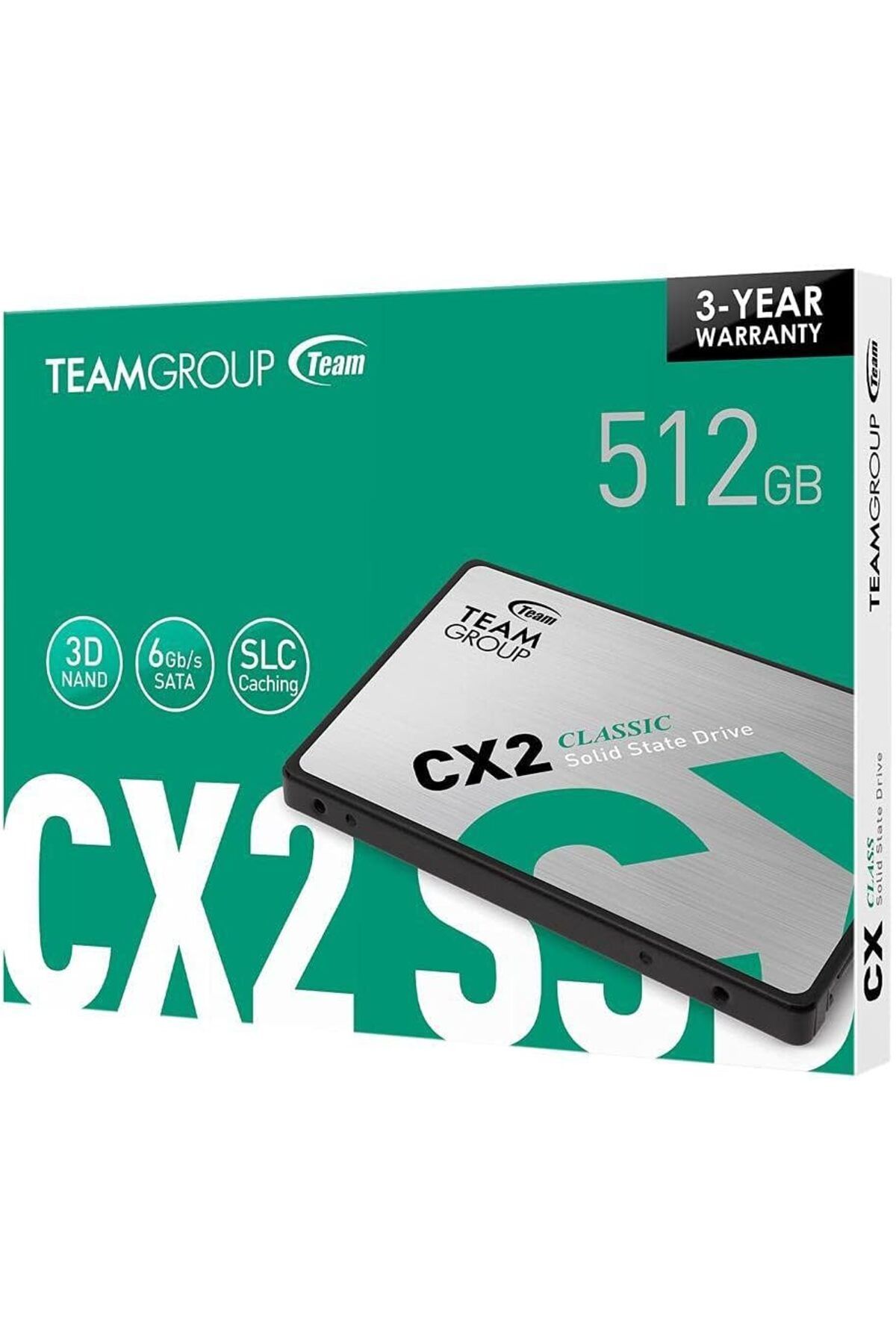 TEAM 512GB CX2 T253X6512G0C101 530/470MB/S 2.5" Sata3 SSD Disk