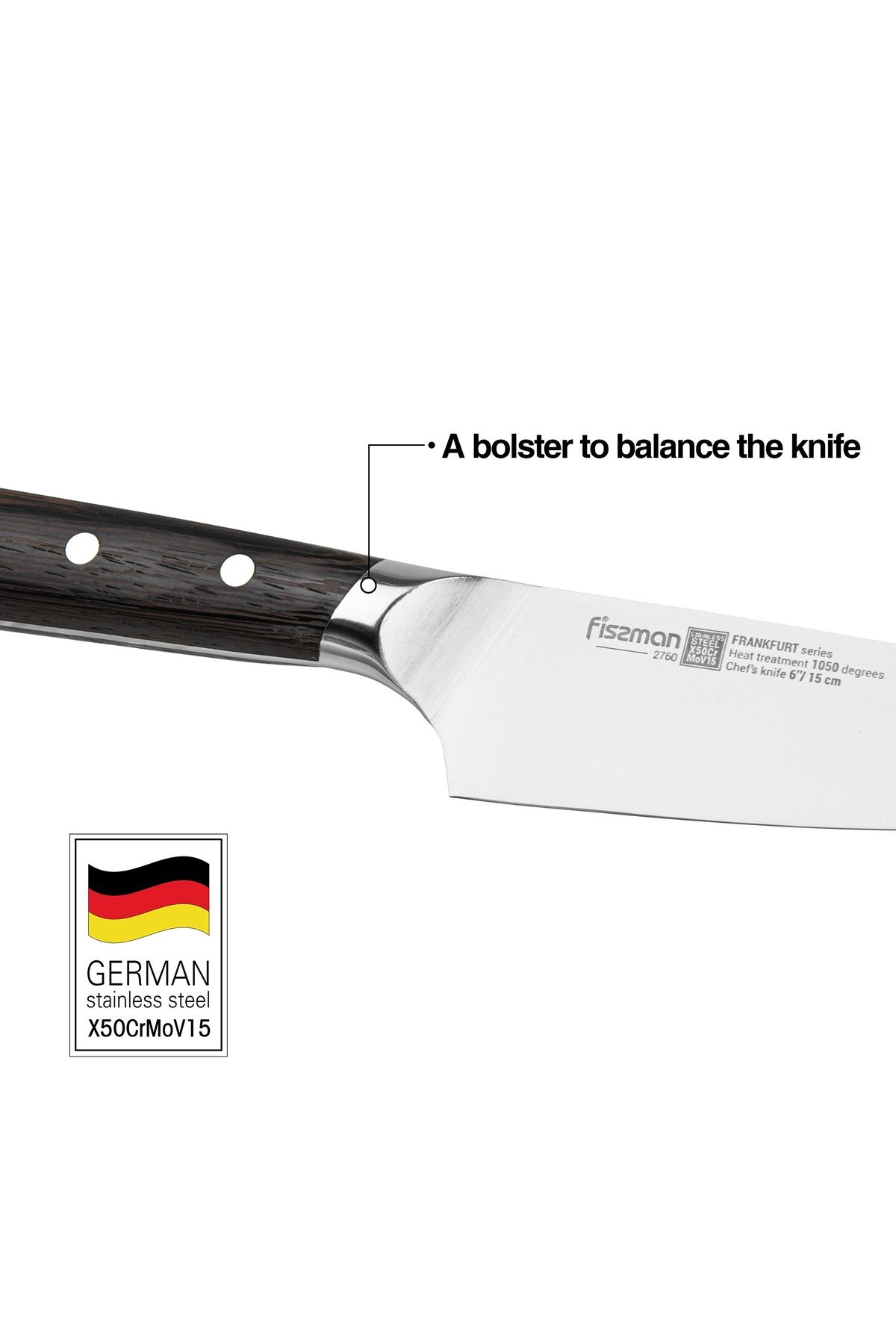 Fissman-6'' Chef's Knife FrankFruit Series, with Sturdy And Elegant Handle 3