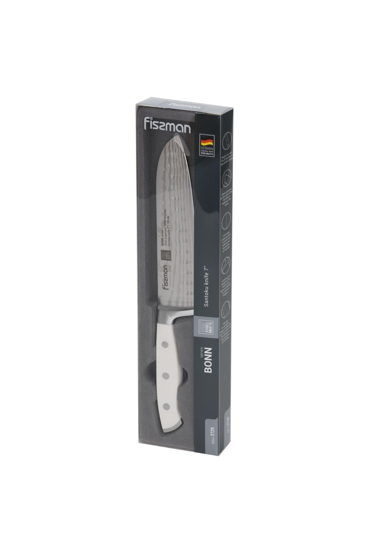 Fissman-7''Santoku Knife Bonn Series, with Sharp Blade and Sturdy Non Slip Handle 6