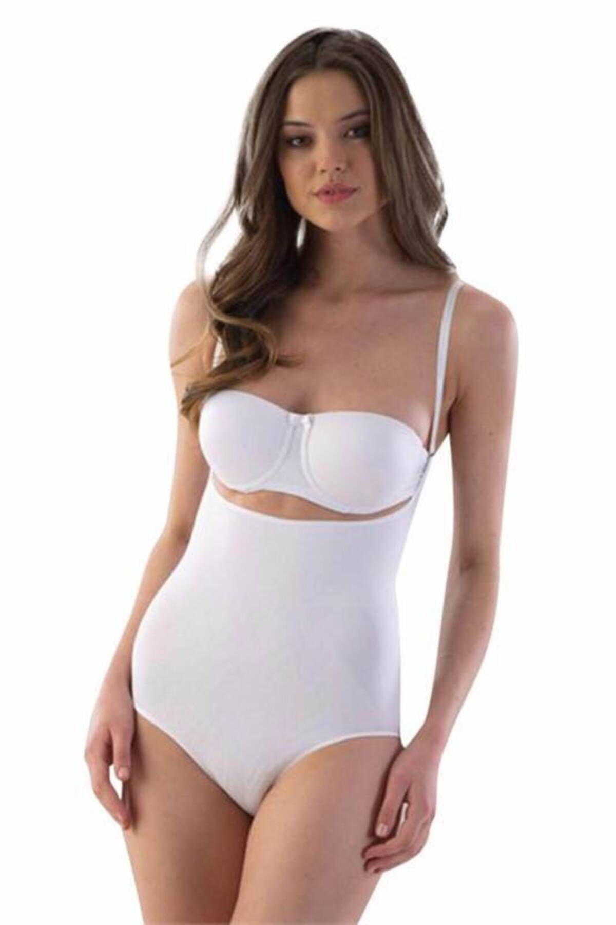 SheyMa Giyim Emay Dikişsiz Göğsü Açık Slip Boy Korse 2073