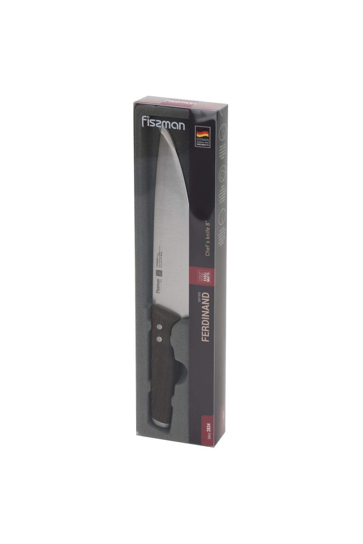 Fissman-8'' Chef's Knife Ferdinand Series, with Sharp Blade and Sturdy Non Slip Handle 6