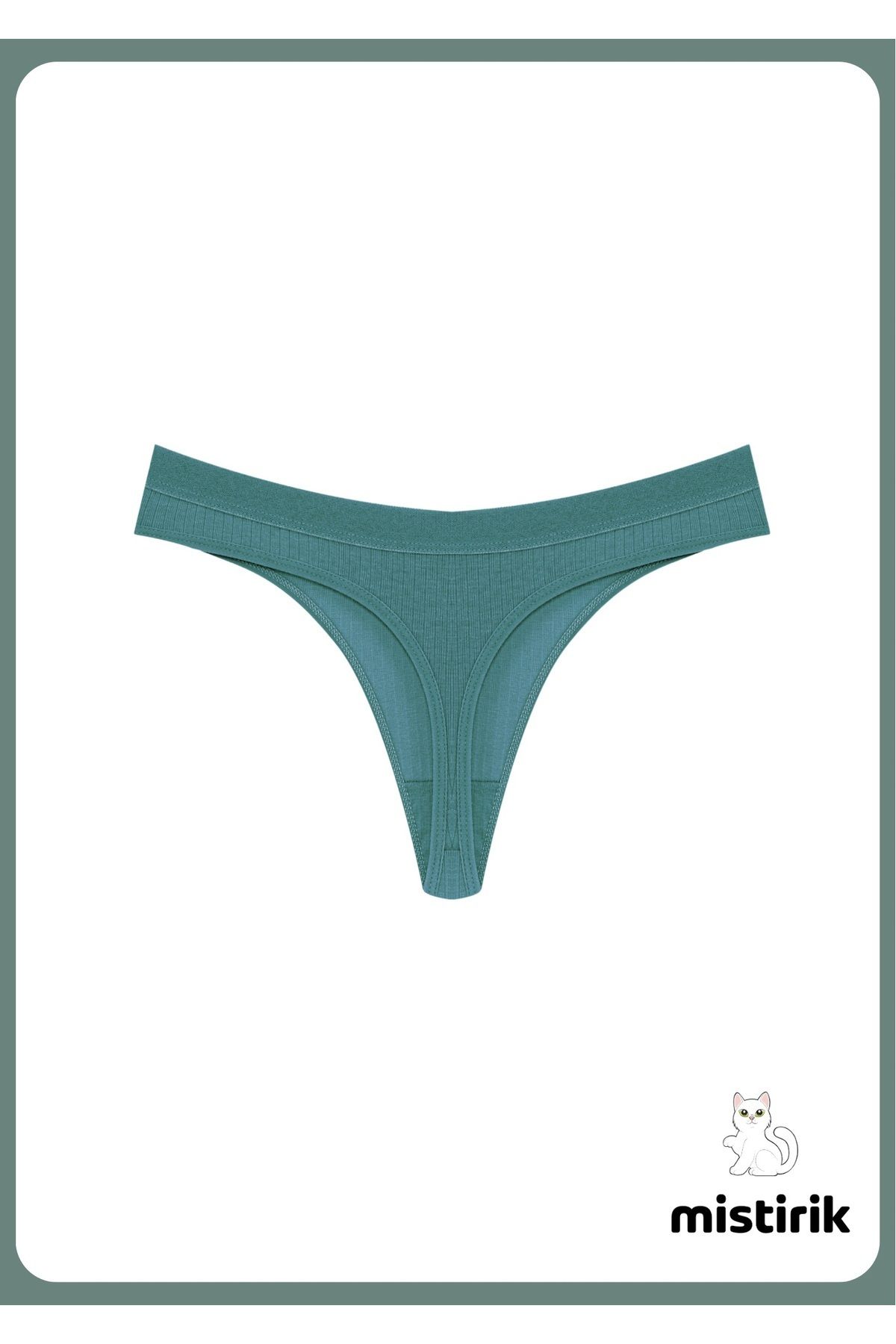 MİSTİRİK-Paulo Model Flexible and Soft Corded String Μοντέλο Αθλητικά Σλιπ Νερό Πράσινο Χρώμα 3