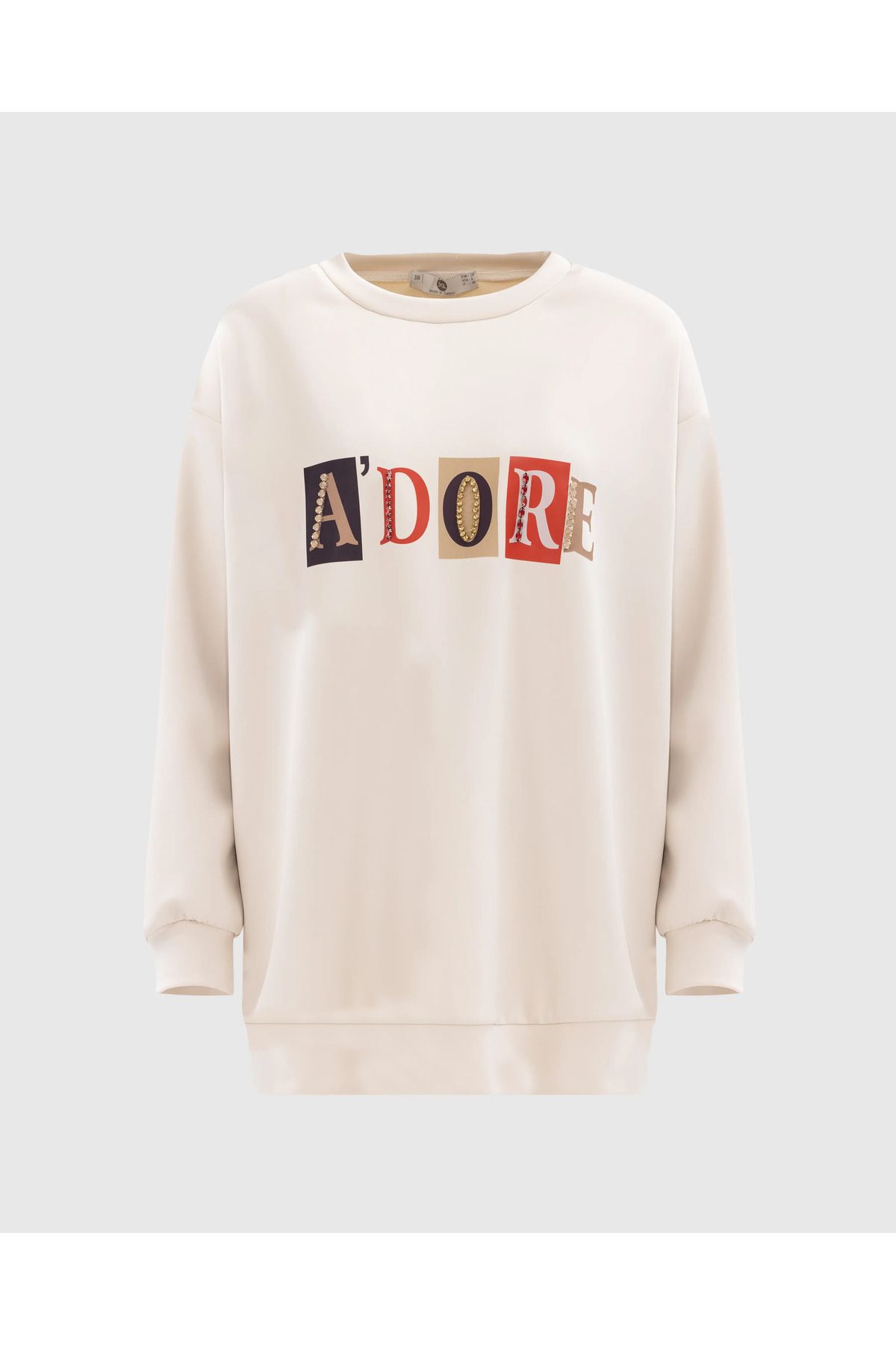 SCL-Text Printed Long Sleeve Sweatshirt 8