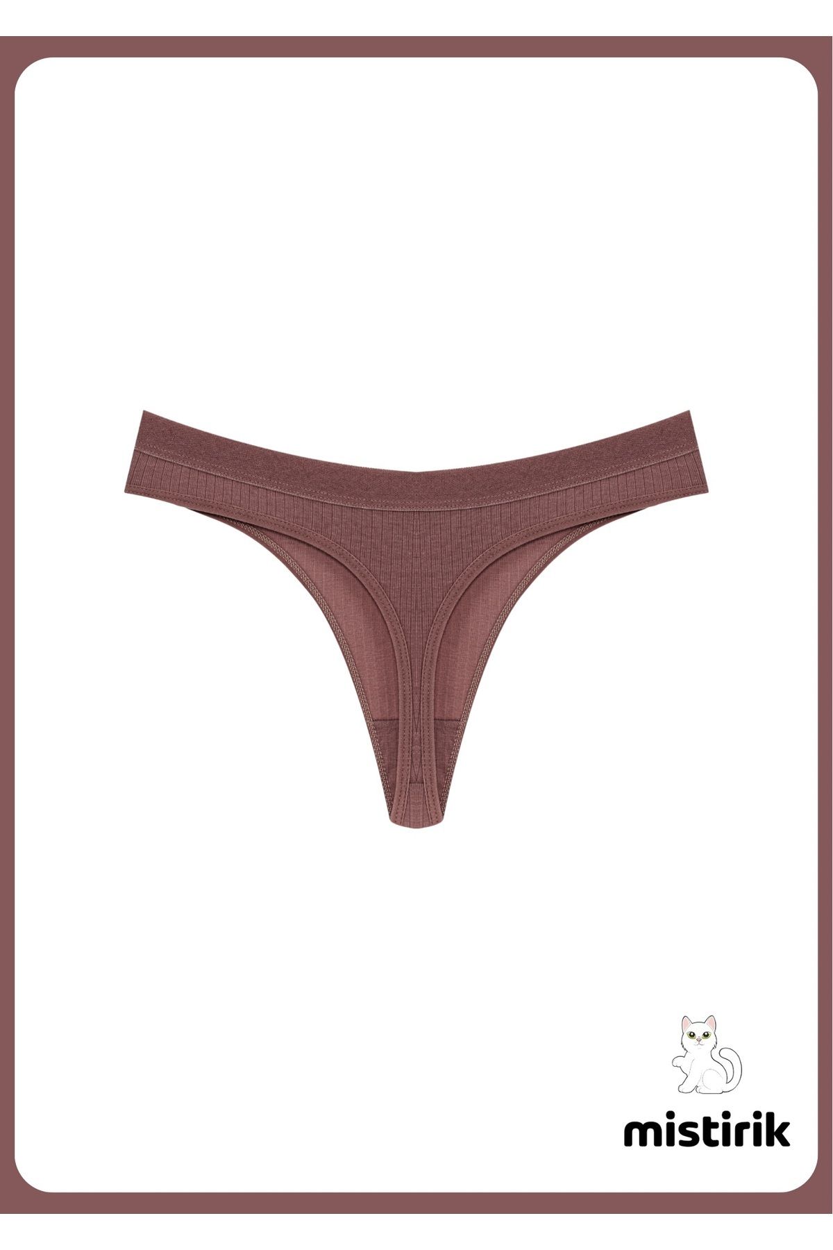 MİSTİRİK-Paulo Model Flexible and Soft Corded String Μοντέλο Αθλητικά Σλιπ Χρώμα δαμάσκηνου 3
