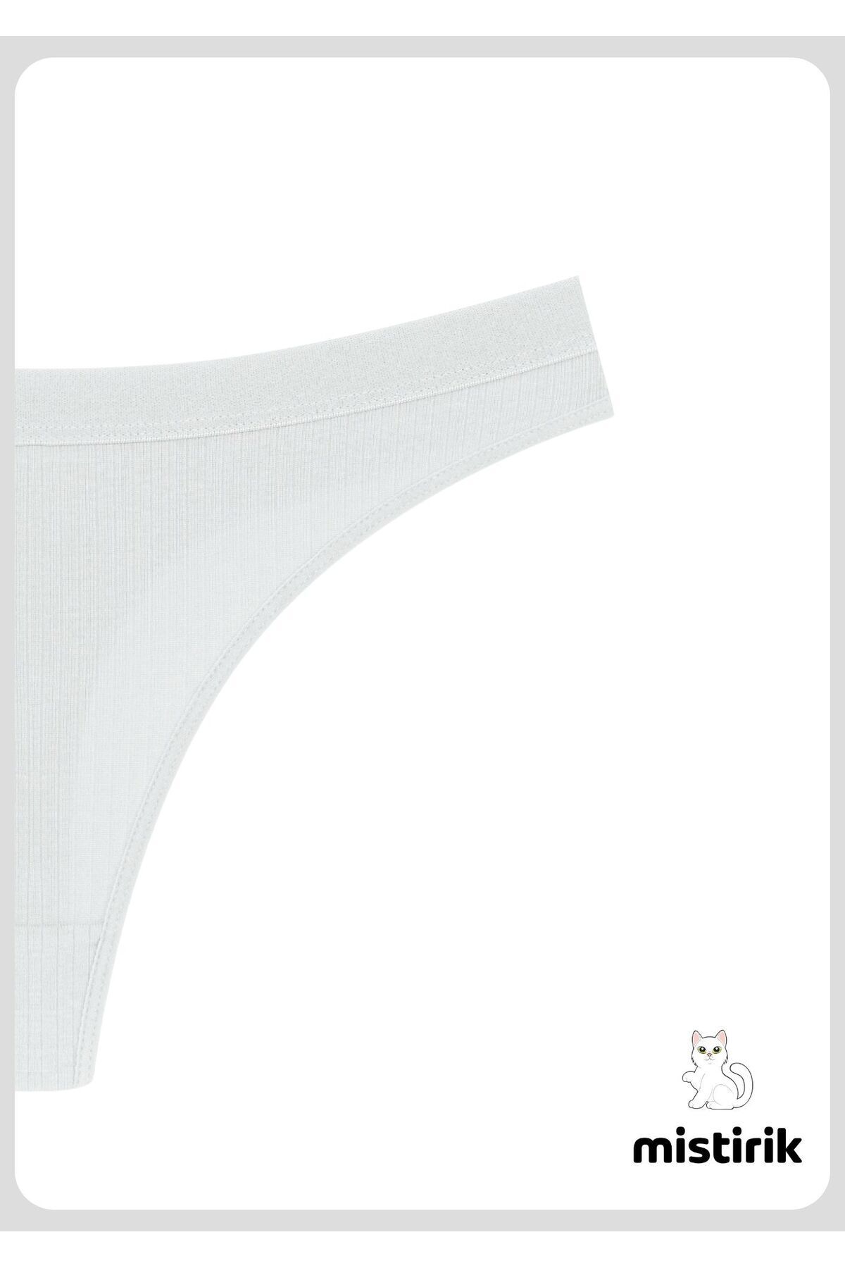 MİSTİRİK-Paulo Model Flexible and Soft Corded String Μοντέλο Αθλητικά Σλιπ Λευκό Χρώμα 2