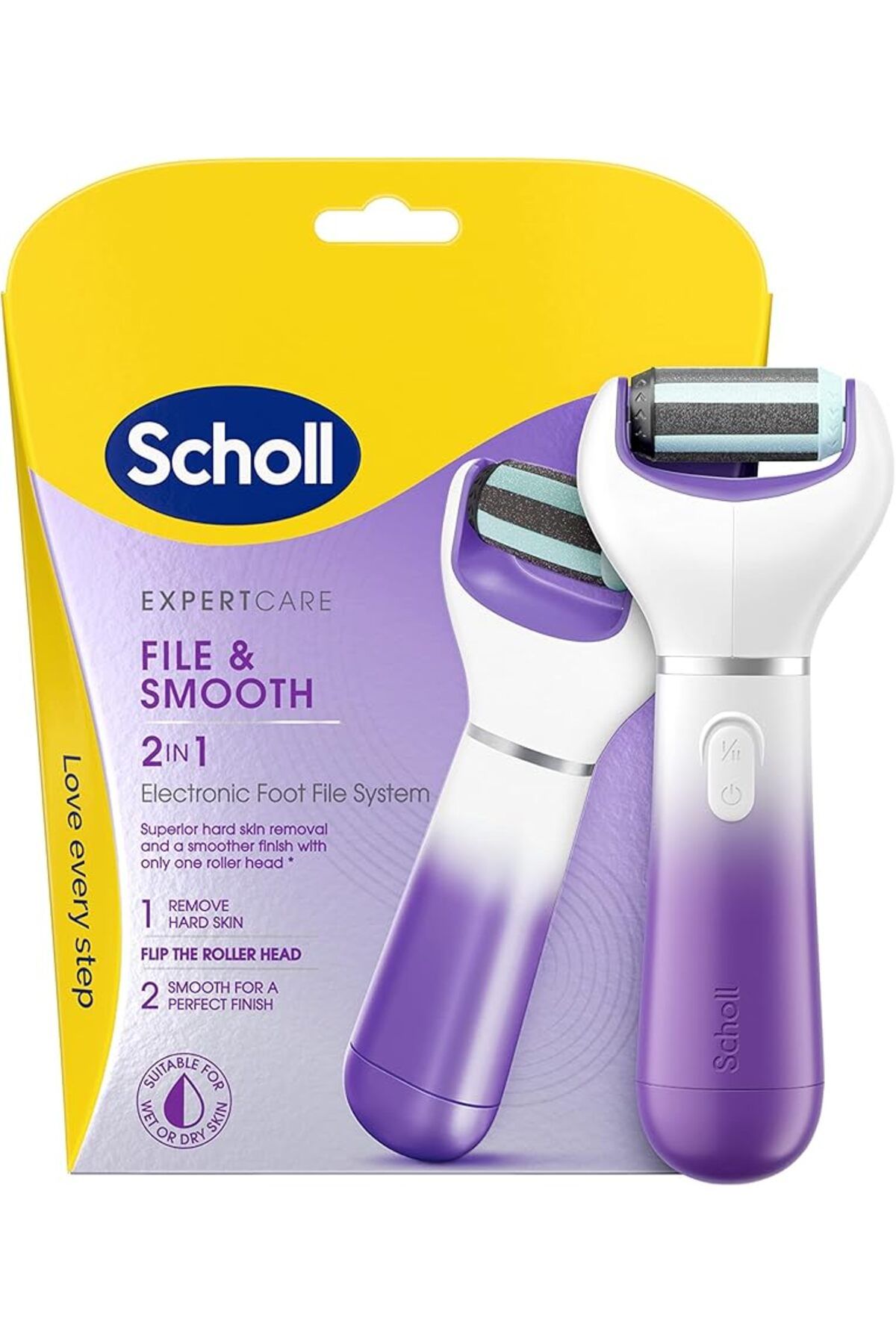 Scholl Elektronik Ayak Törpüsü ExpertCare 2-in-1 File & Smooth