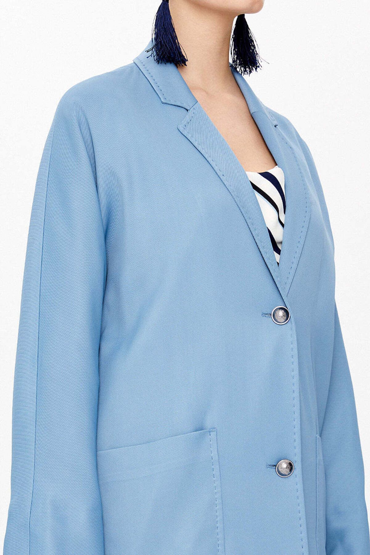 SOCIETA-Blue Buttoned Jacket 61130 2