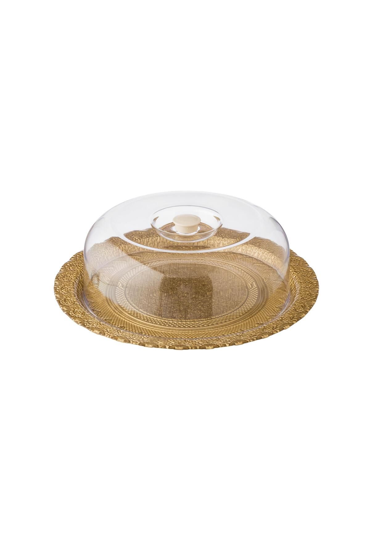 Dania-Glass serving plate for serving cake with acrylic lid 1