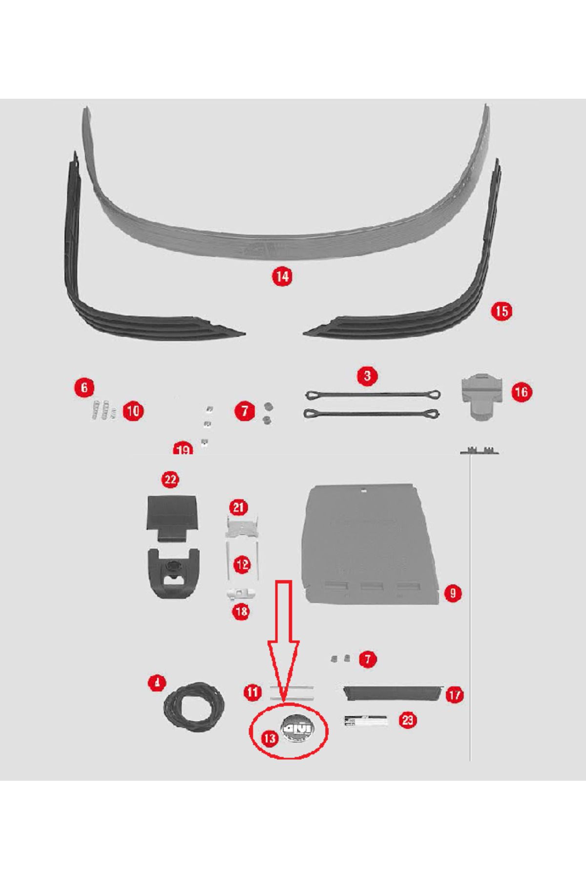 Givi Z200 AMBLEM E21-E35-E41-E360-E460