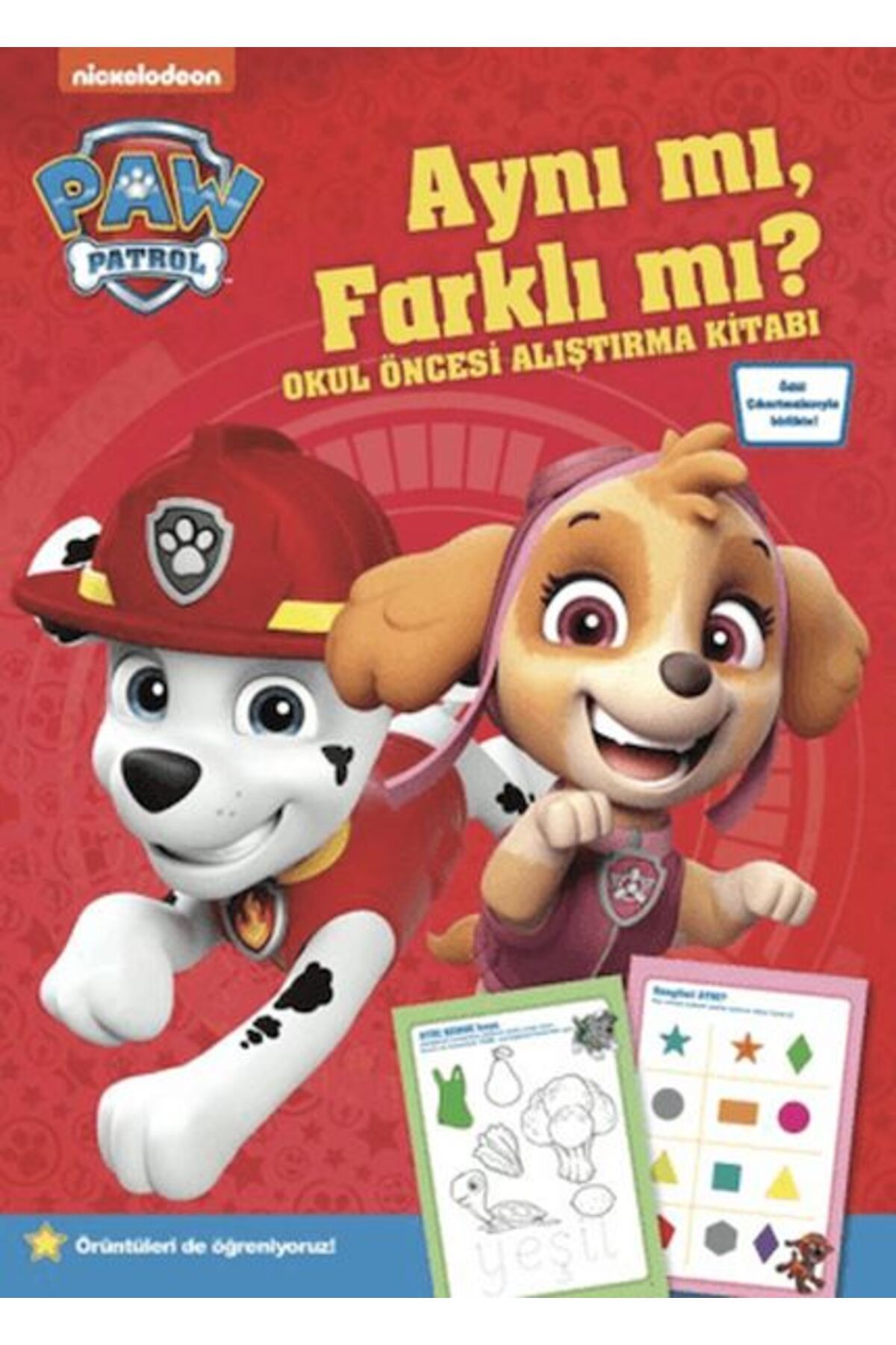 Destek Yayınları Paw Patrol Aynı mı Farklı mı Okul Öncesi Alıştırma Kitabı