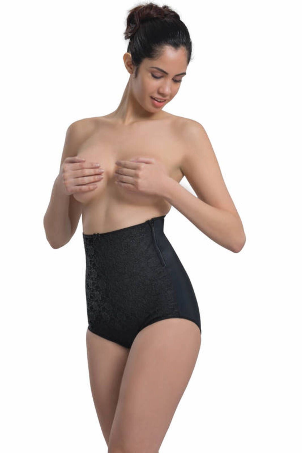 SheyMa Giyim SheyMa stl Dantelli Yüksel Bel Slip Korse 2842