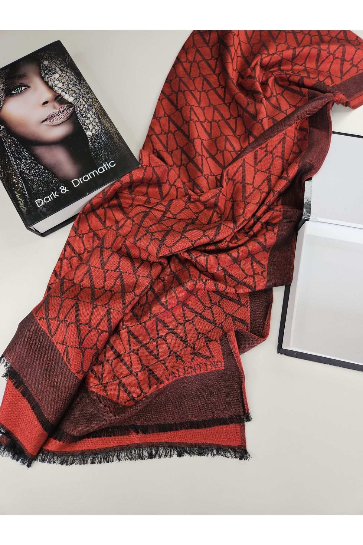 Webinay Home-V Pattern Cashmere Cotton Silk Shawl New Season Top Quality Fabric 1