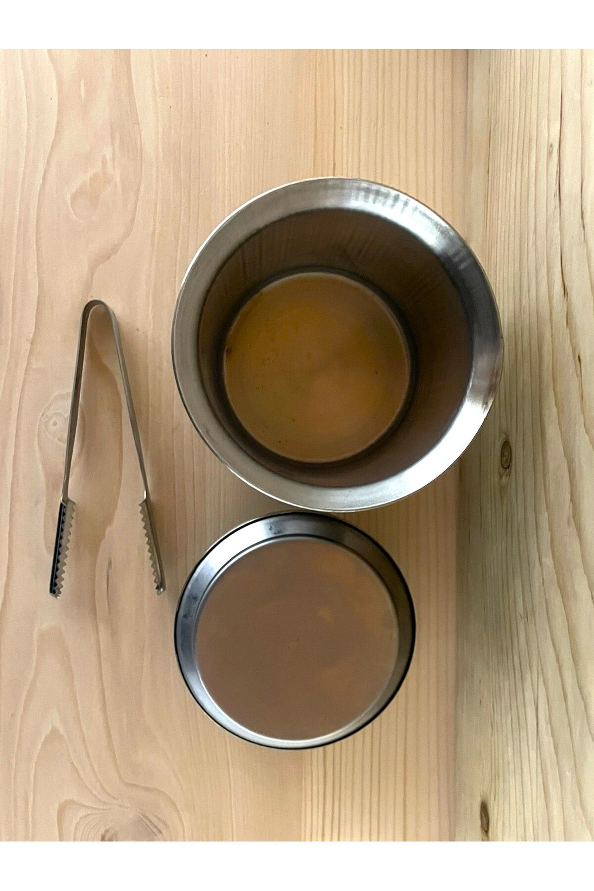 SANAT TACİRİ BUZ KOVASI METAL BUZ KOVASI MAŞA HEDİYELI KAPAKLI KOVA