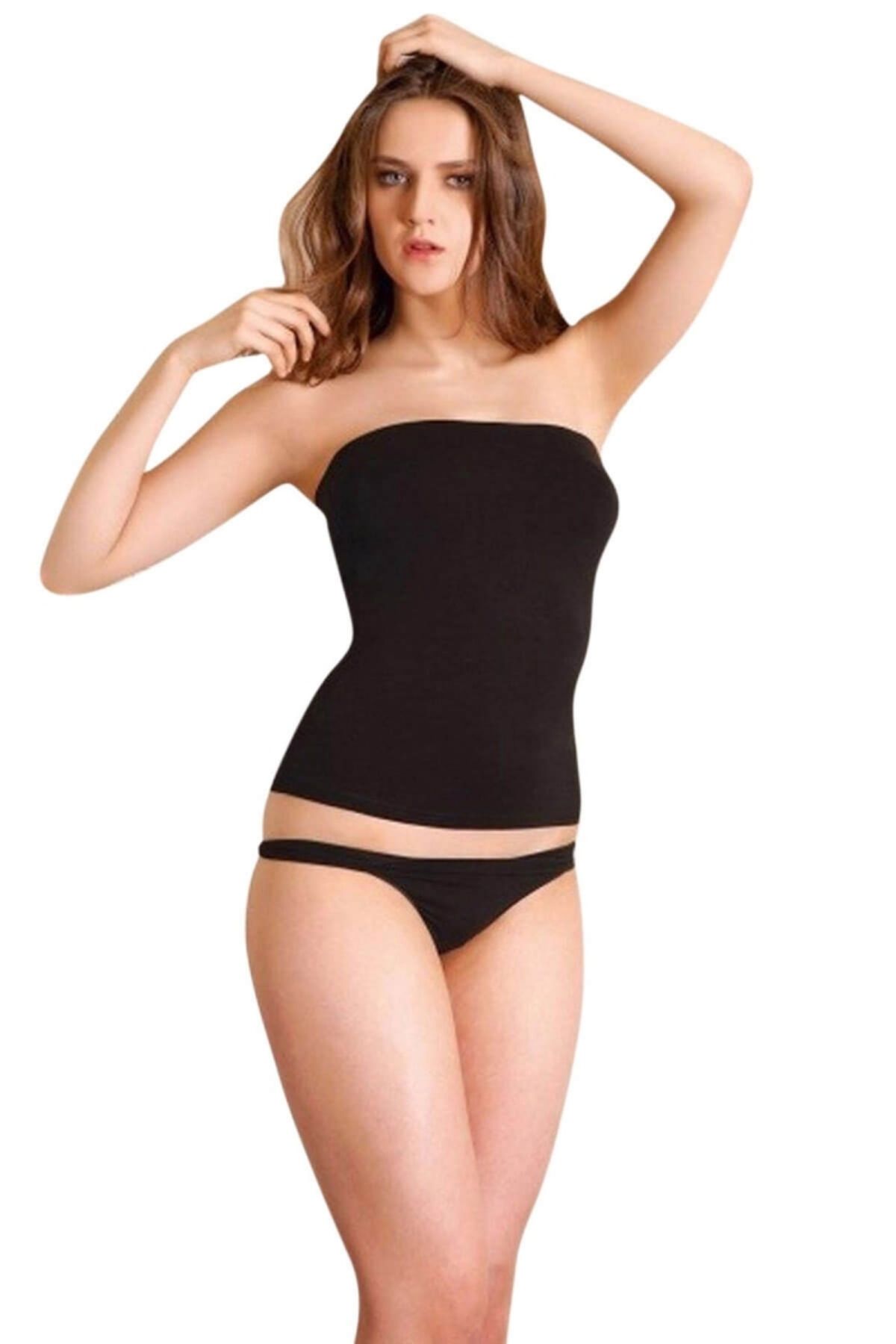 SheyMa Giyim SheyMa stl Straplez Pamuklu Atlet 8528