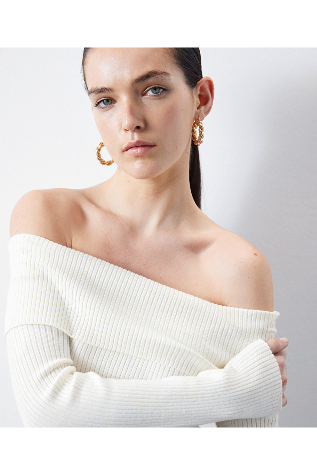 İpekyol-Strickpullover mit U-Boot-Ausschnitt 1