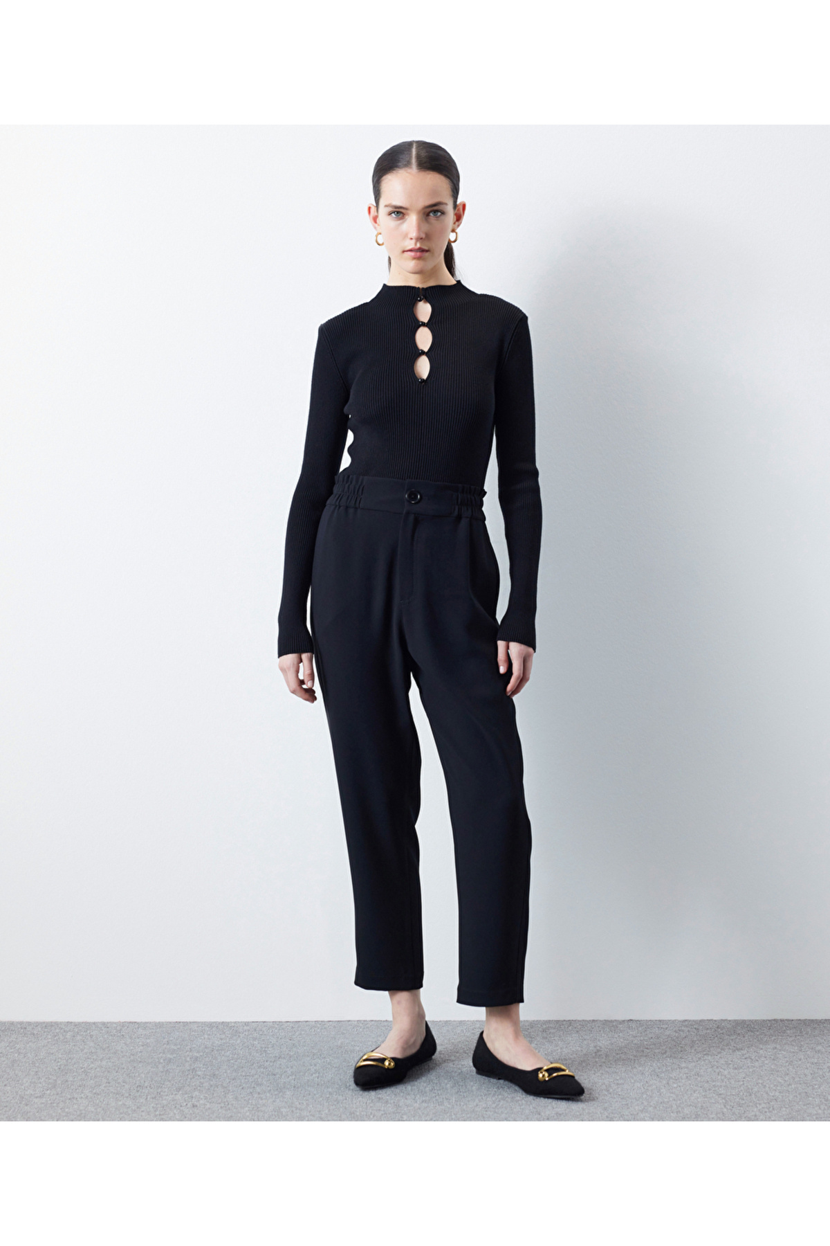 İpekyol-Strickmode mit Cut-outs und Knöpfen 3
