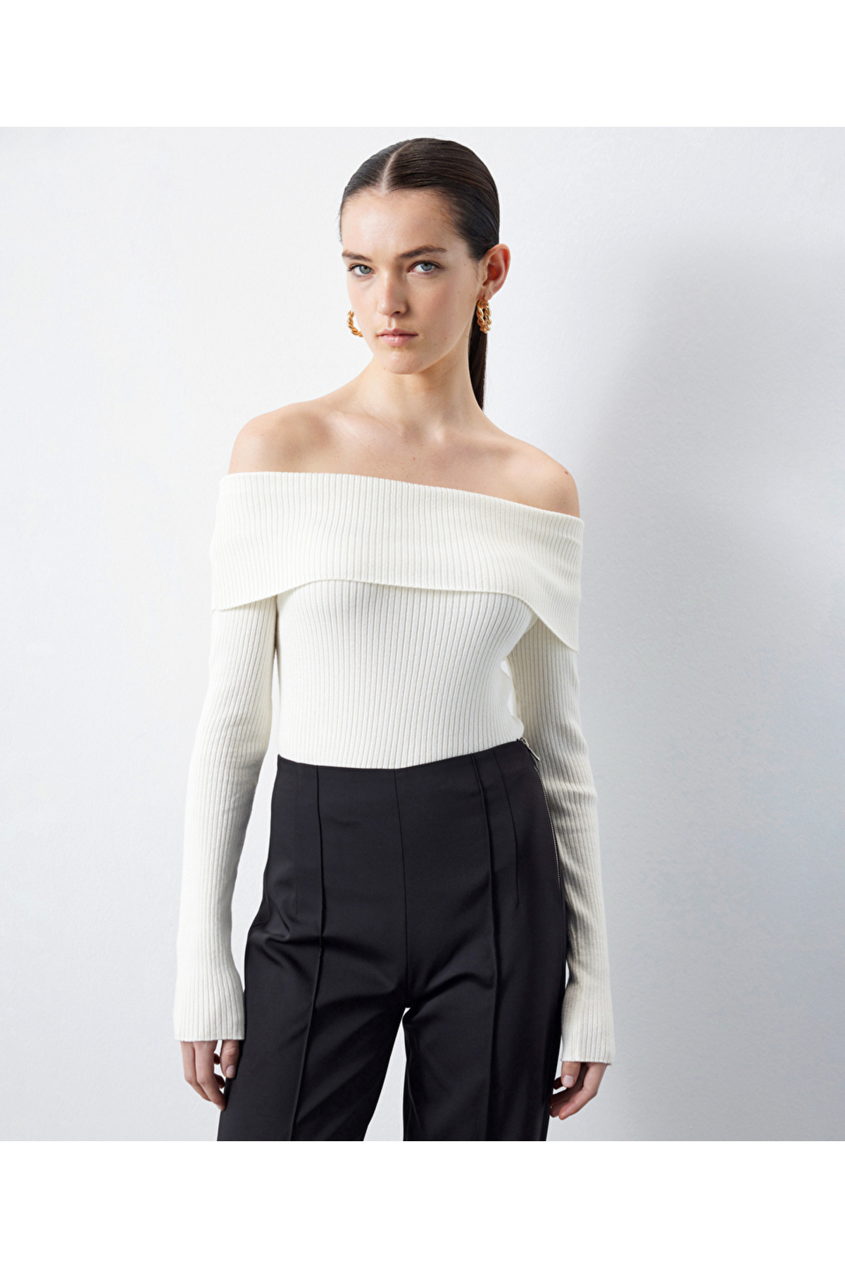 İpekyol-Strickpullover mit U-Boot-Ausschnitt 3