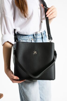 FiONA BAG Kadın Siyah 2 Adet Askısı Olan Omuz Ve Çapraz Çanta