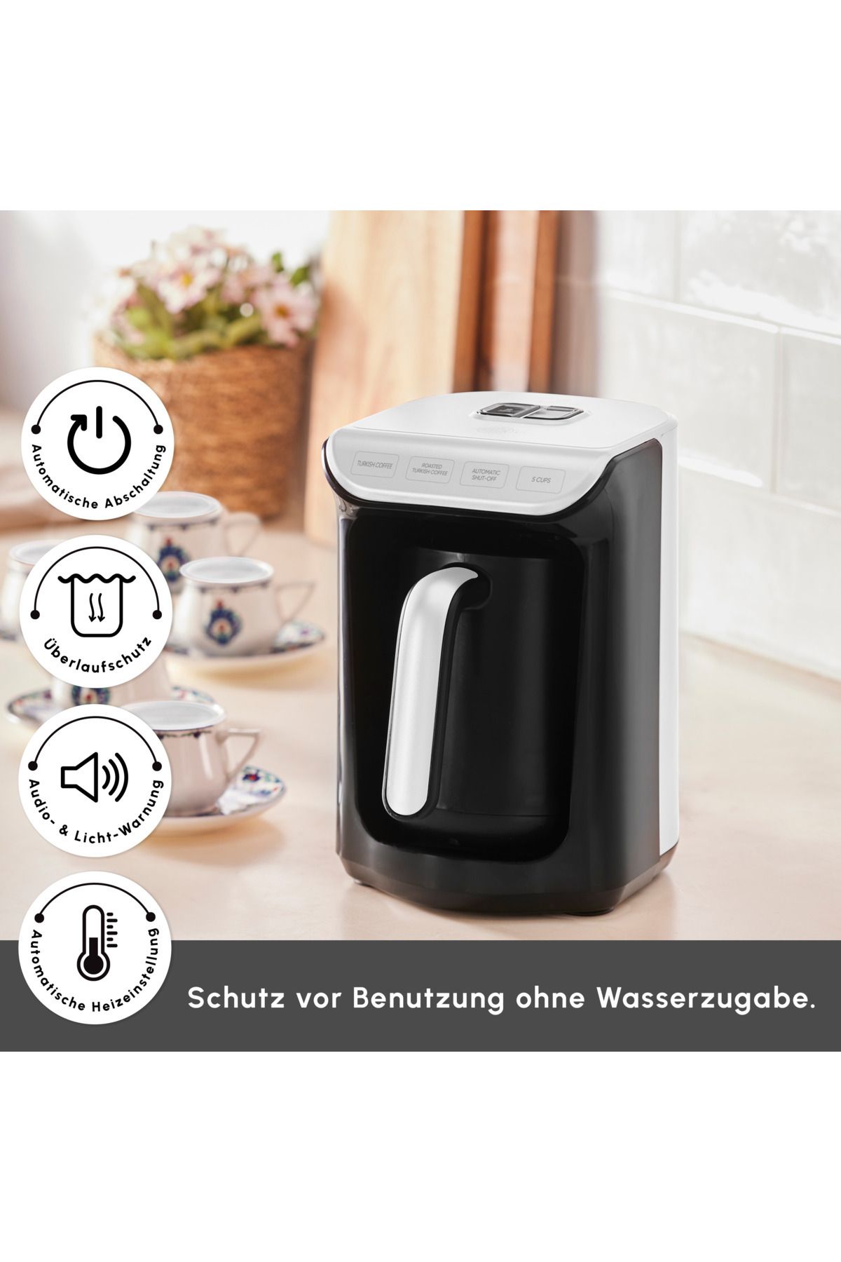 Karaca-Hatır Koz Milchige türkische Kaffeemaschine 4