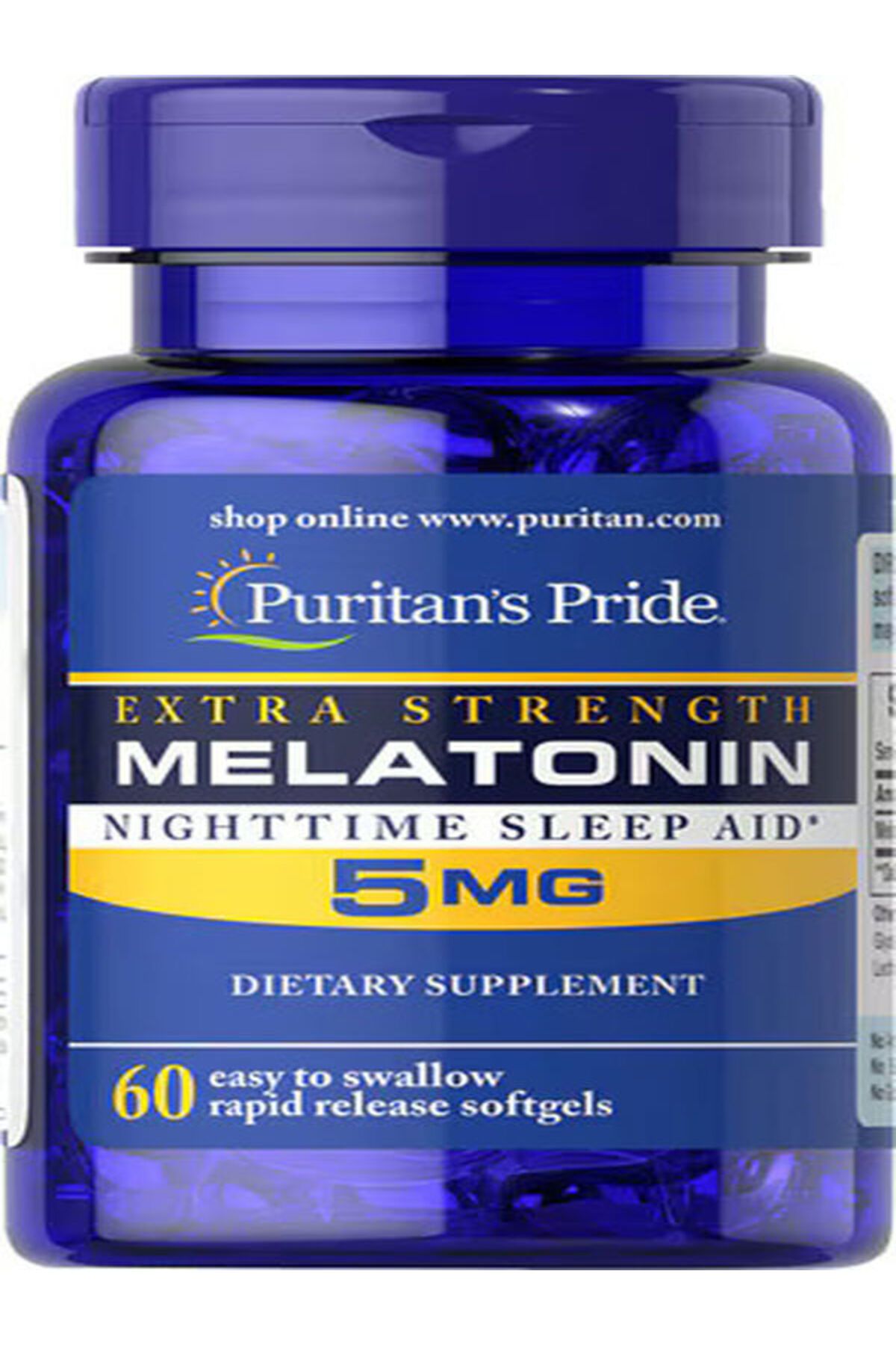 Puritans Pride Puritan's Pride Melatonin 5 mg 60 Capsules