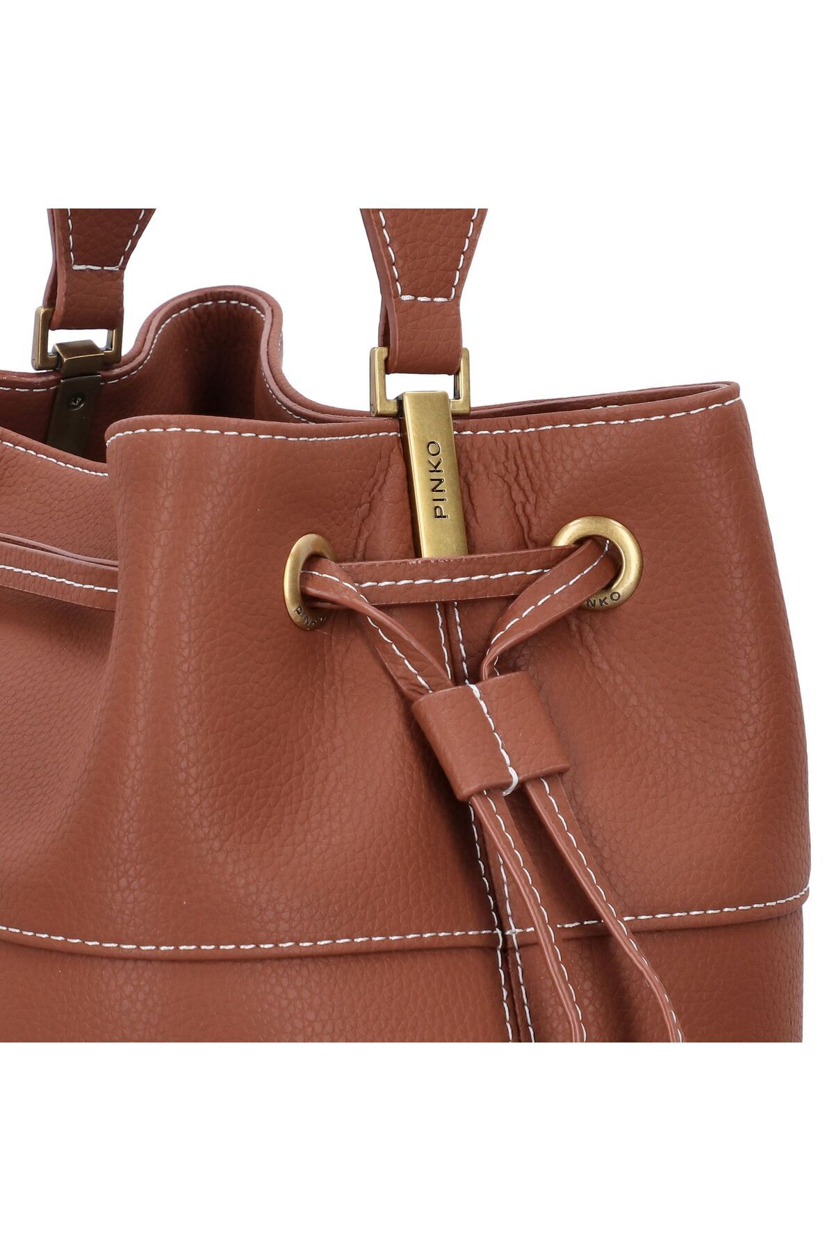PİNKO-Secchiello Schultertasche Leder 25 cm 4