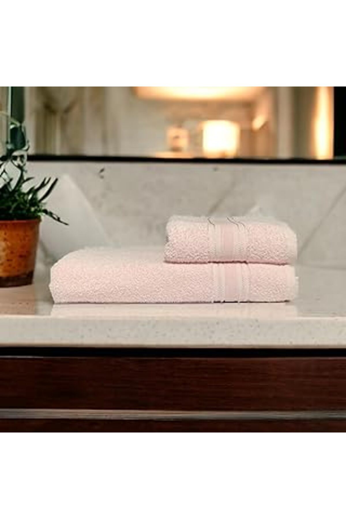 Hepta Collection-Lunox Home%100 Cotton Towel Set Body Towel 90X140 Cm, Head Towel 50X80 Cm, Extra Softness 1