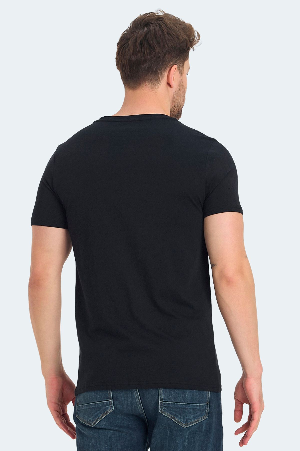 Slazenger-Ratan Men's Black T-Shirt 2