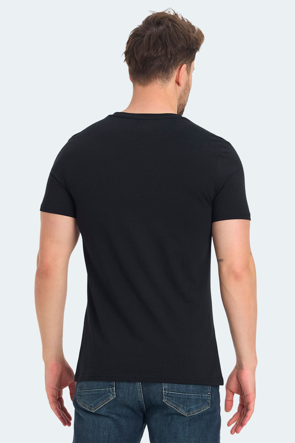 Slazenger-Ravid Men's Black T-Shirt 2