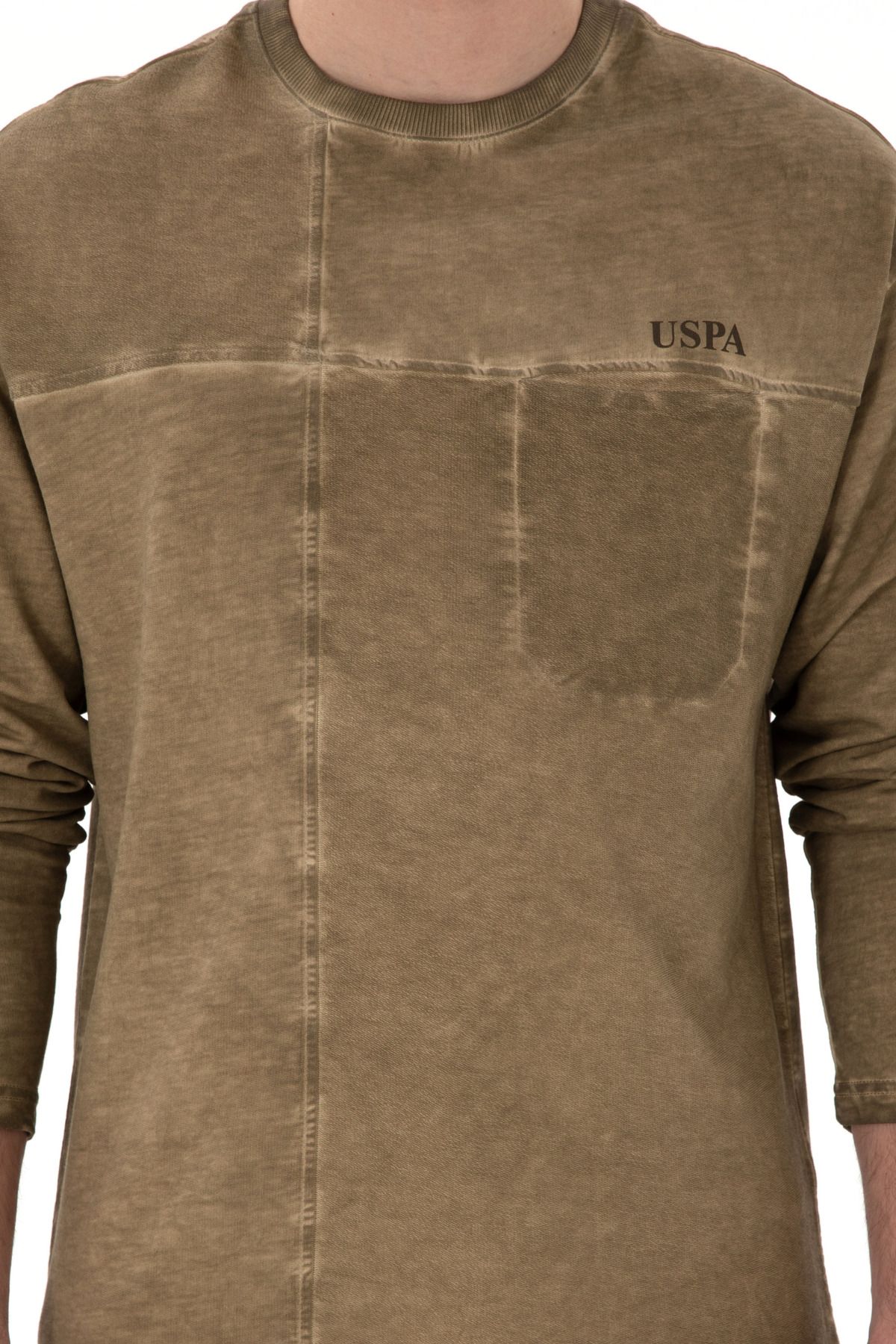 U.S. Polo Assn.-Ανδρικό φούτερ Χακί 50292597-VR027 6