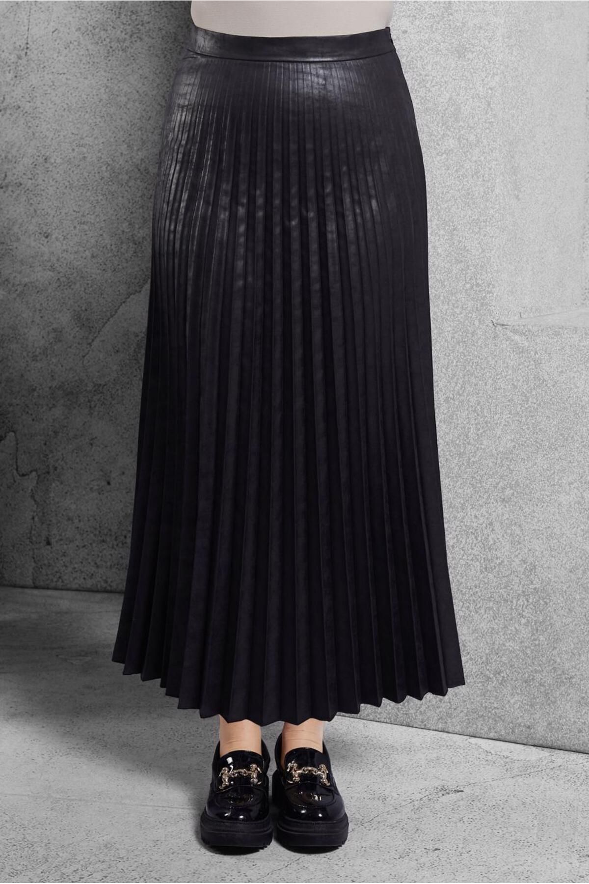 Alvina-Pleated Long Skirt 60635 1