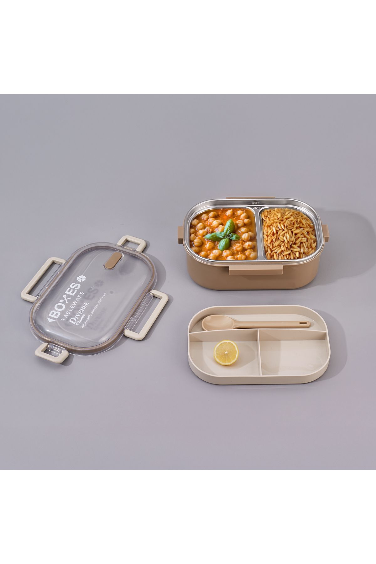 Aryıldız-Bento Lunch Box Khaki 920 ml 1