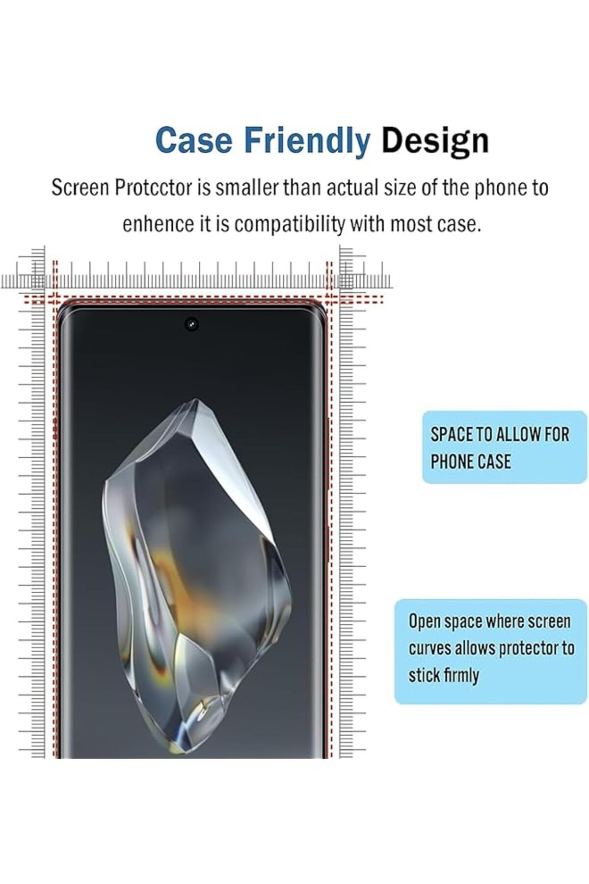 erorex-3 Pack For Oneplus 12R Screen Protector Hd Tempered Glass Film 9H Tempered Glass Screen Replacement 4