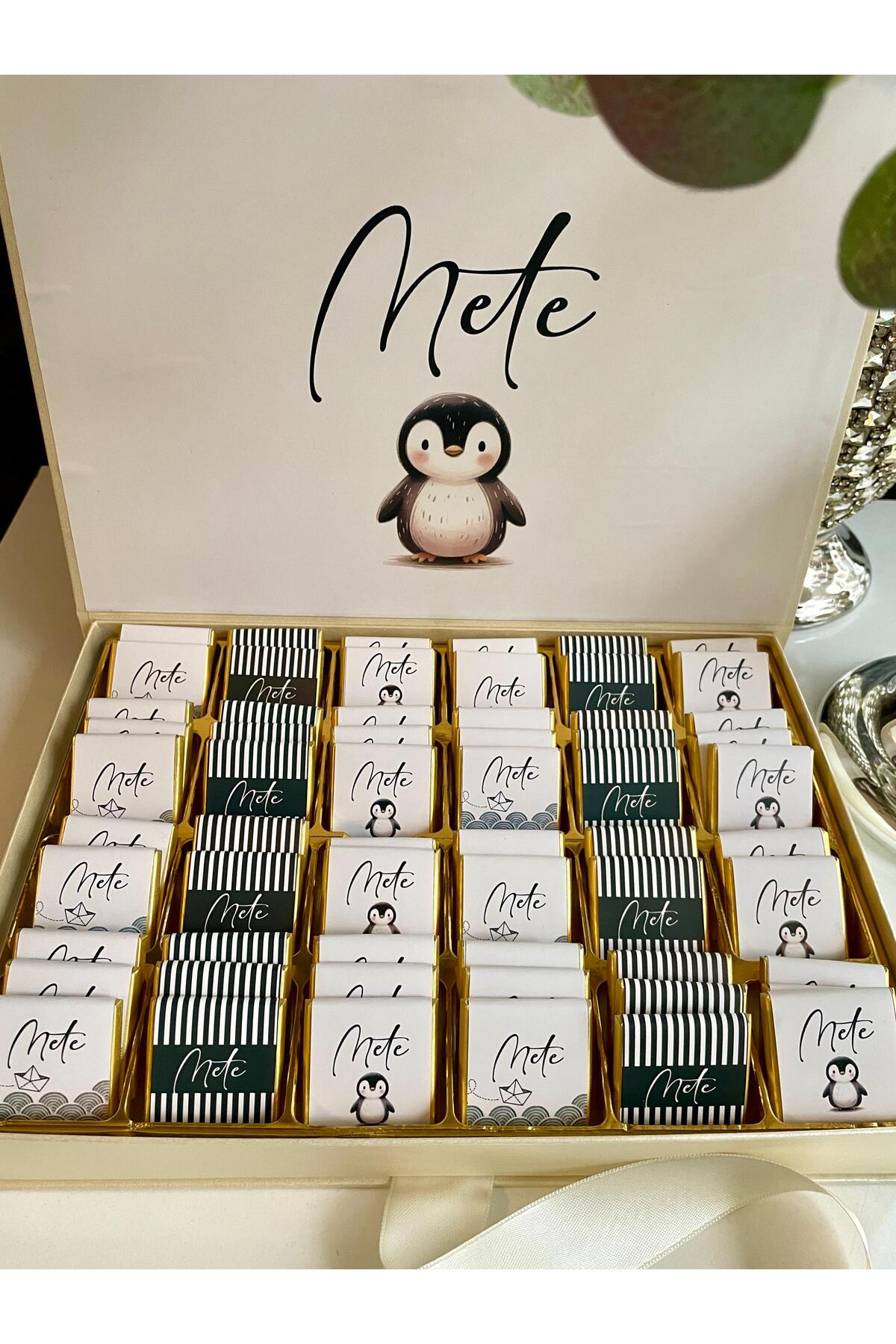 Minemiss Tasarım Isme Özel Tasarımlı Kız-erkek 60 Adet Bebek Çikolatası Ve 25 Adet Kolonya Yaş Günü-hediyelik fotoğrafı 3 (önizleme)