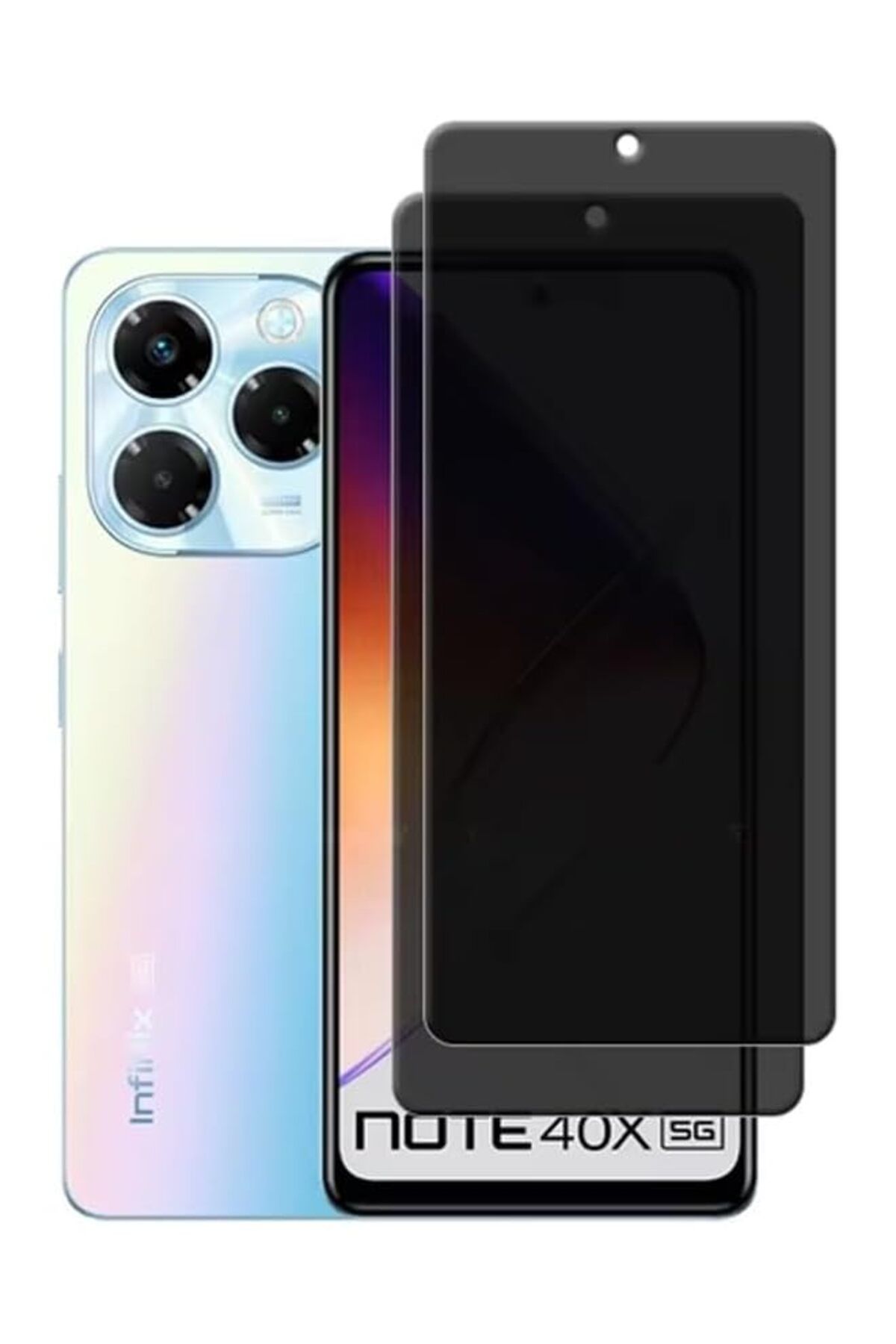 erorex-قطعتان متوافقتان مع Infinix Note 40X 5G واقي شاشة الخصوصية مضاد للتجسس بصلابة 9H 1