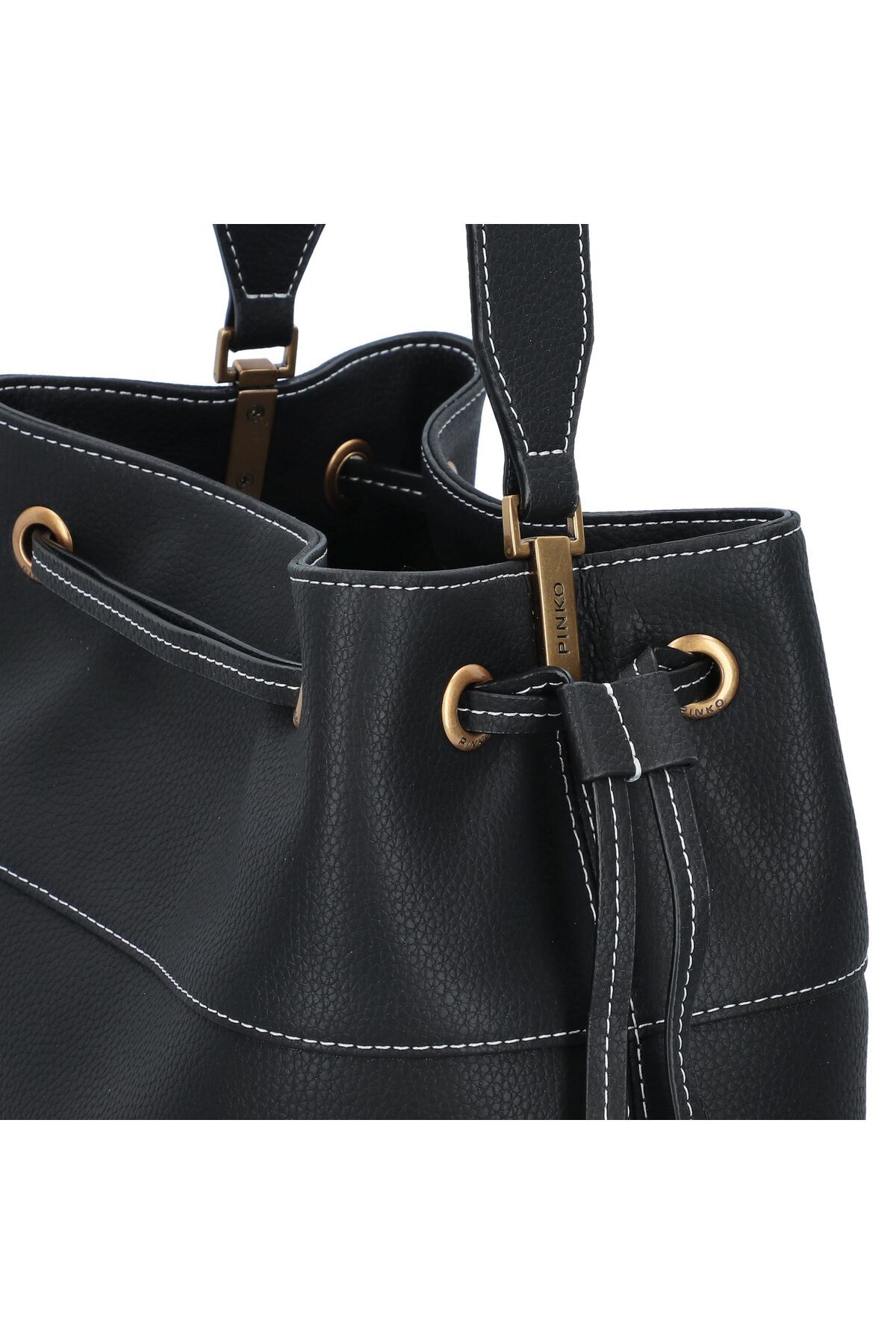 PİNKO-Secchiello Schultertasche Leder 25 cm 4