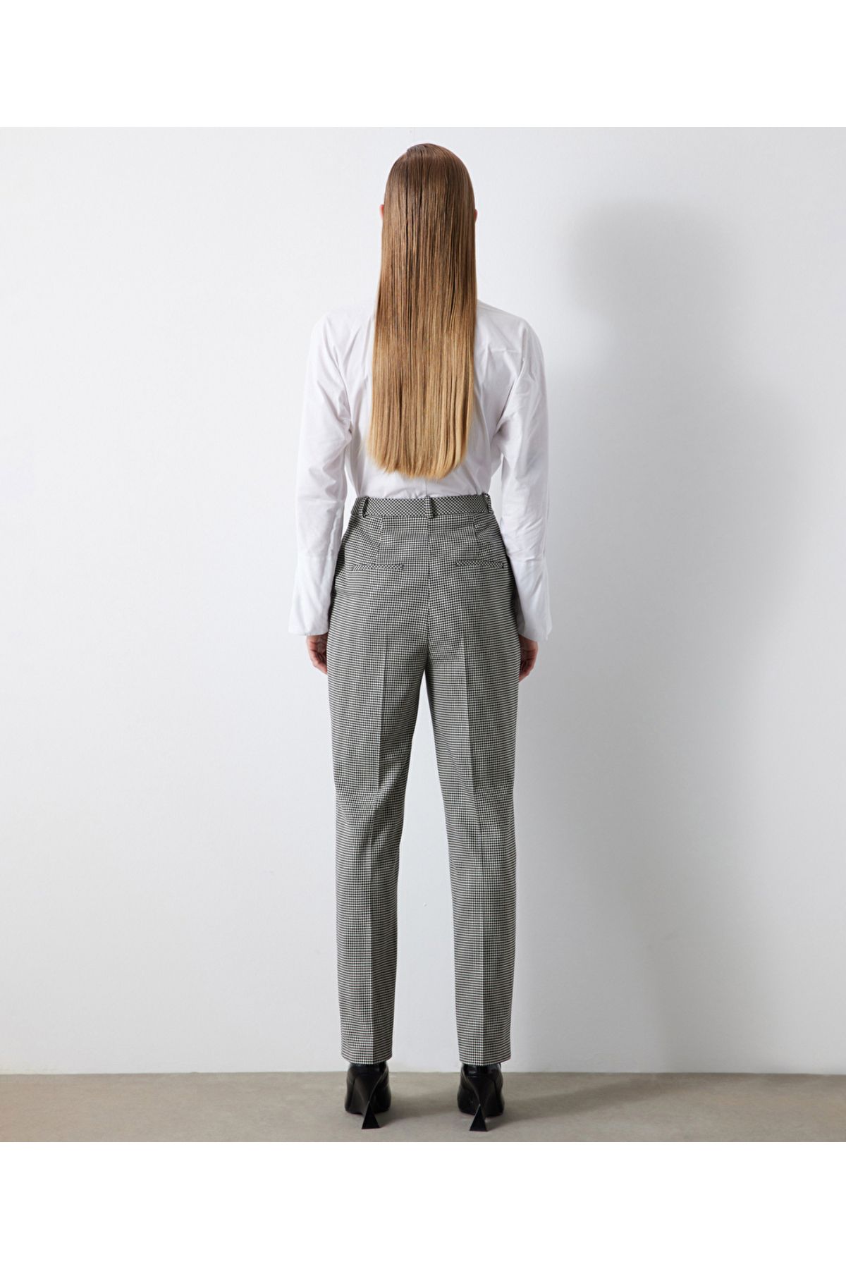 İpekyol-Houndstooth pattern pants 6