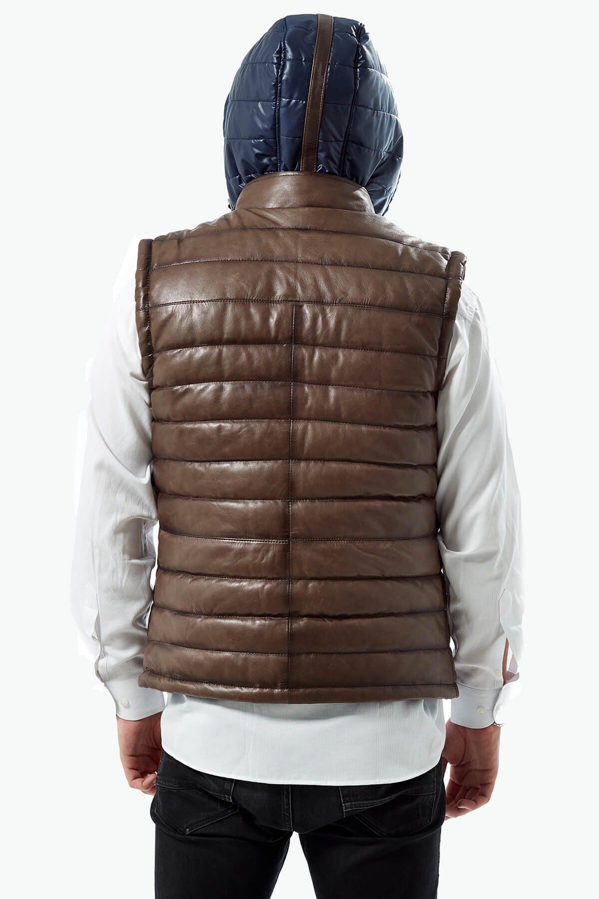 Deriza-Double Sided Inflatable Vest Brown 2