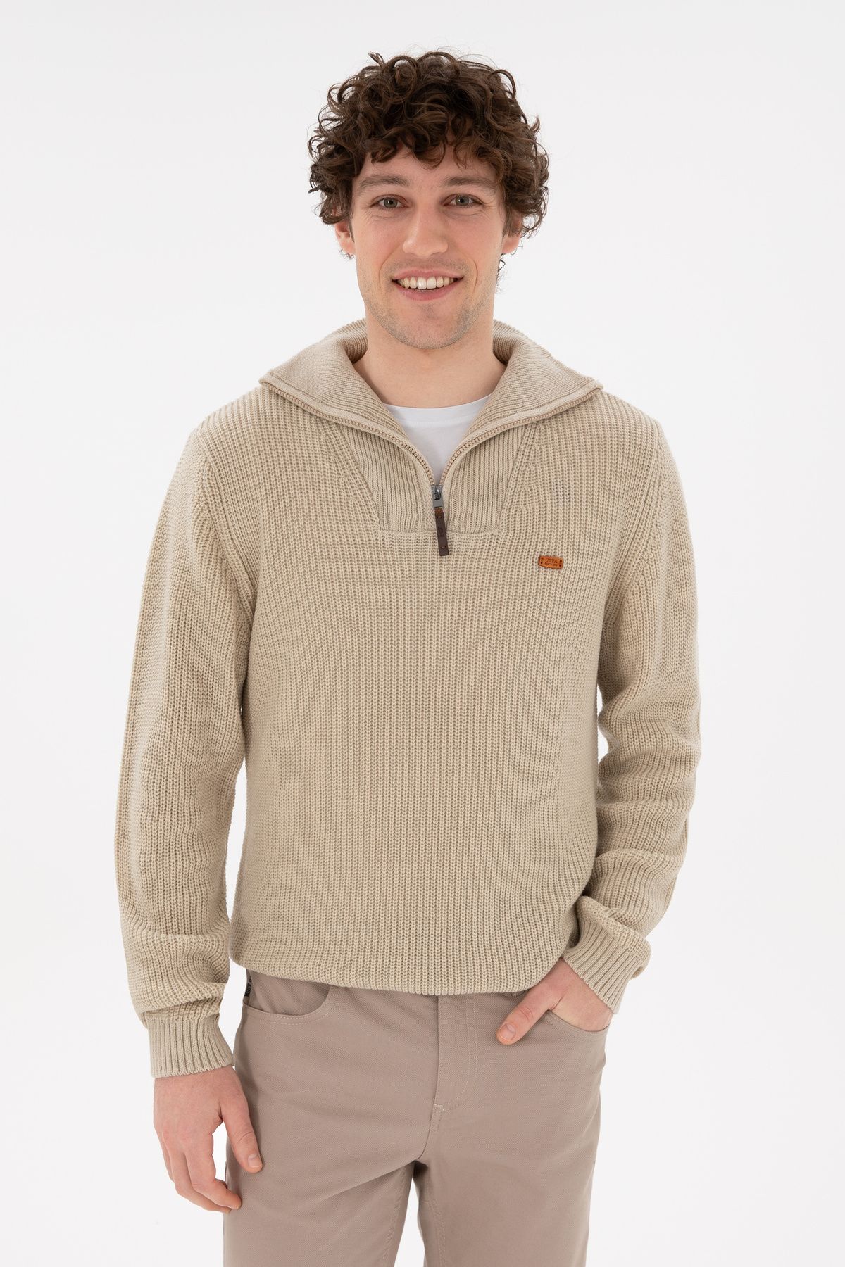 U.S. Polo Assn.-Men's Stone Sweater 50297047 -Vr049 1