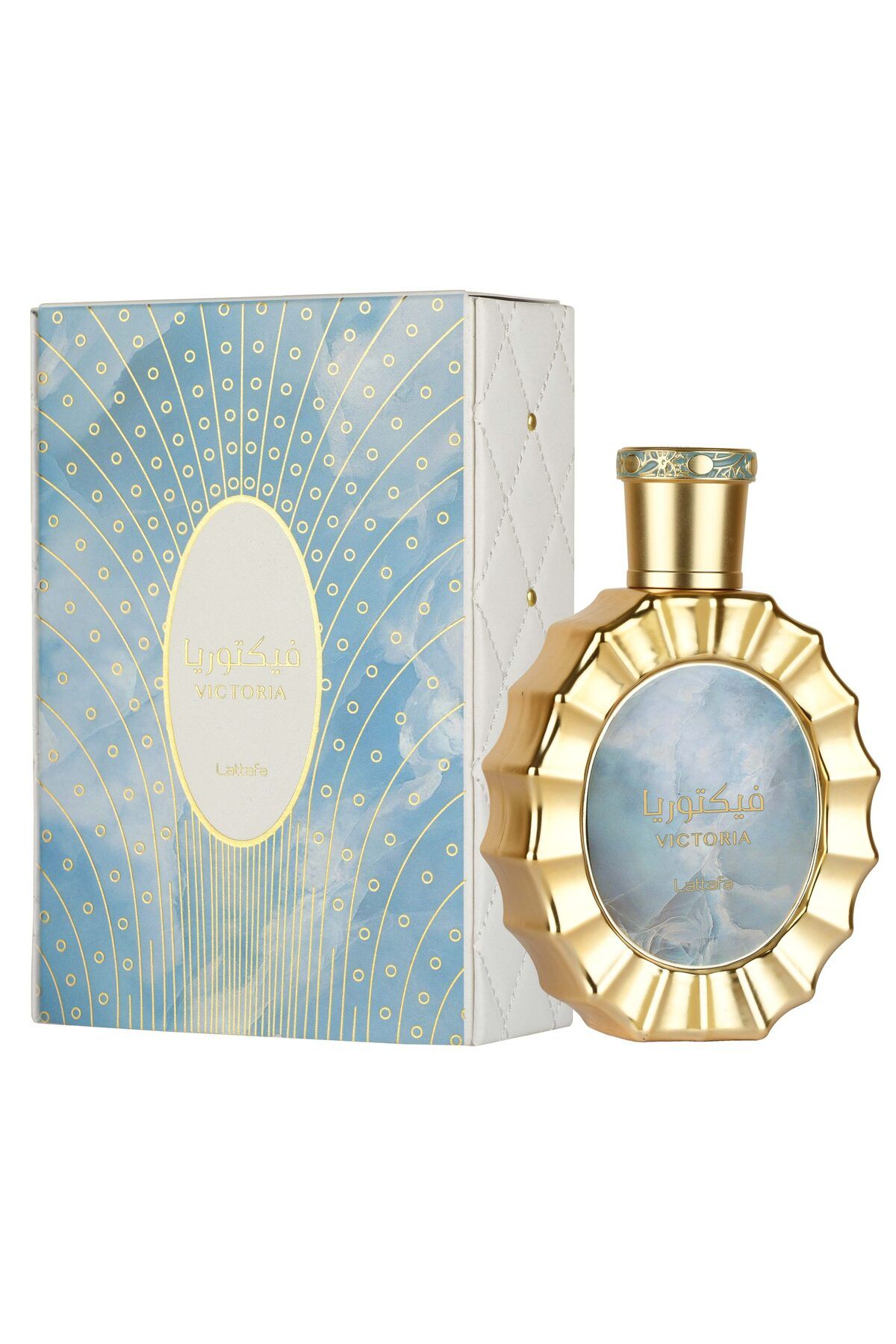 عطر زنانه ویکتوریا 100ML پارچه لیمو گل نارنجی و وانیل Lattafa
